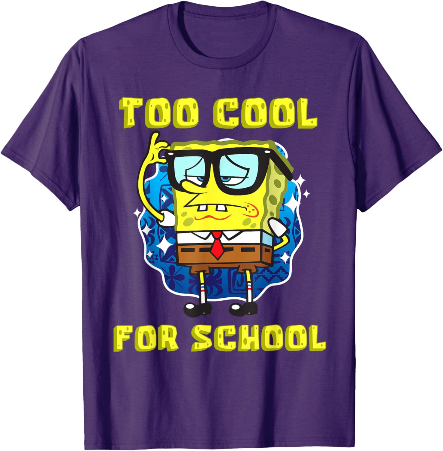 Mademark SpongeBob SquarePants Cool Glasses T-Shirt for Kids - 11