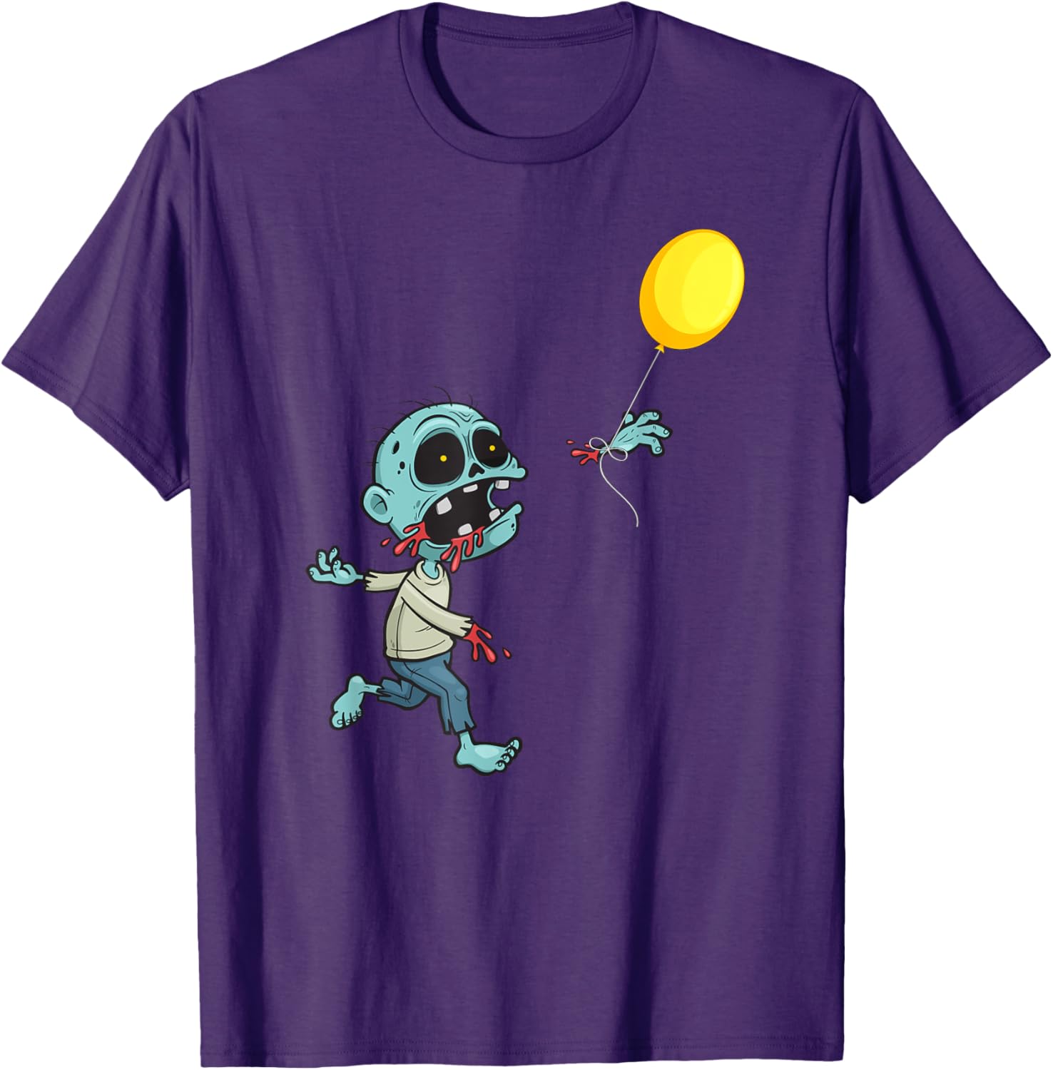 Cute Zombie Birthday Balloon T-Shirt for Kids and Boys Fun Apparel - 4