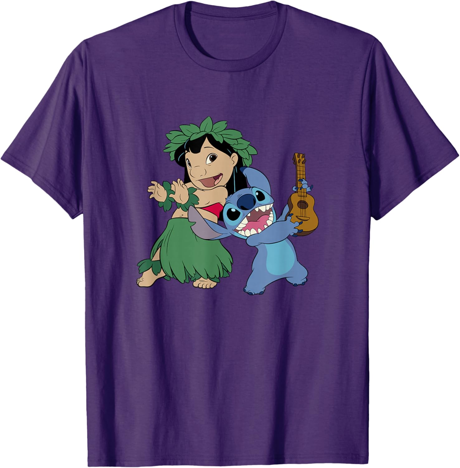 Disney Lilo & Stitch Tropical Hula Lessons Duo T-Shirt for Fun Adventures - 1