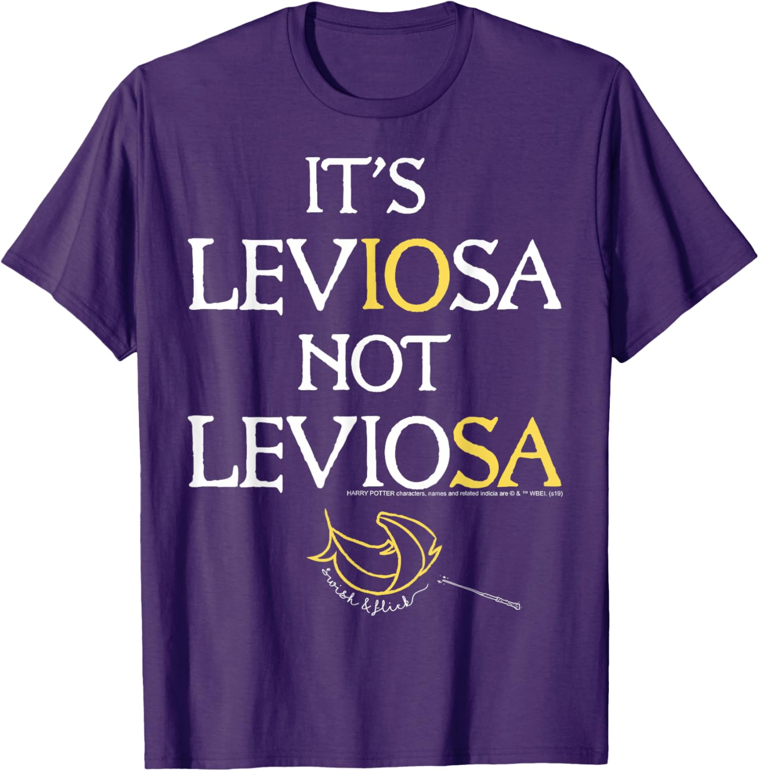 Harry Potter Leviosa Magic Feather Logo T-Shirt for Fans and Wizards - 5
