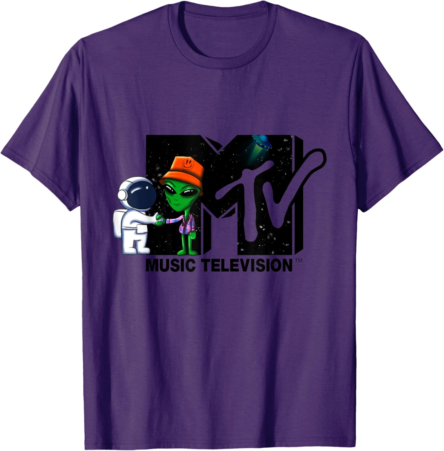 Mademark x MTV Astronaut Alien Space T-Shirt for Cool Street Style - 5