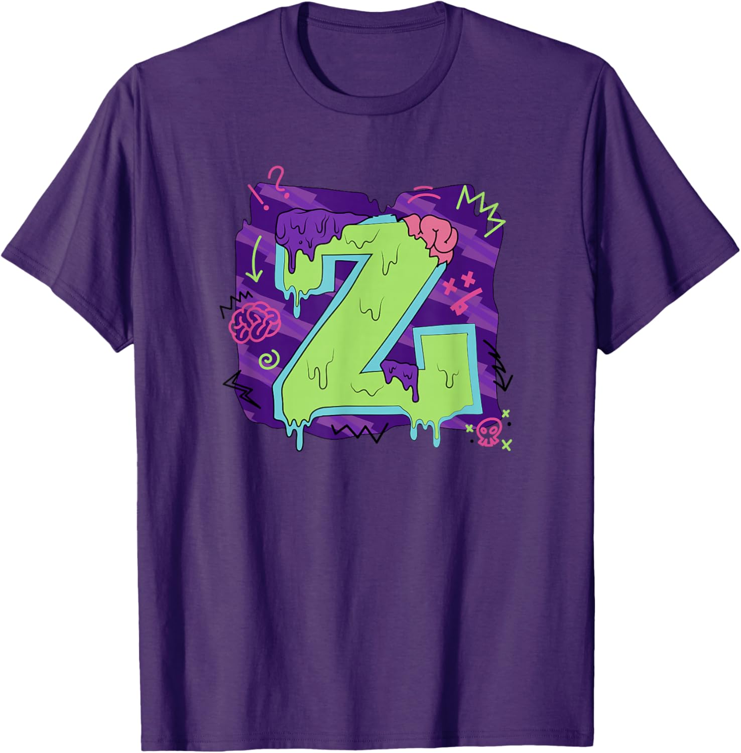 Disney Zombies Seabrook Football Letter Z Drippy Logo T-Shirt for Fans - 6