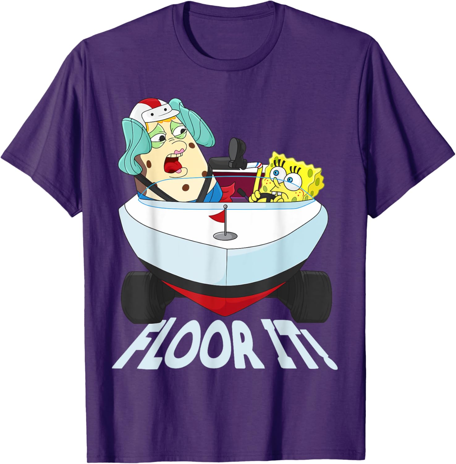 Mademark x SpongeBob SquarePants Floor It T-Shirt for Fun and Style - 1