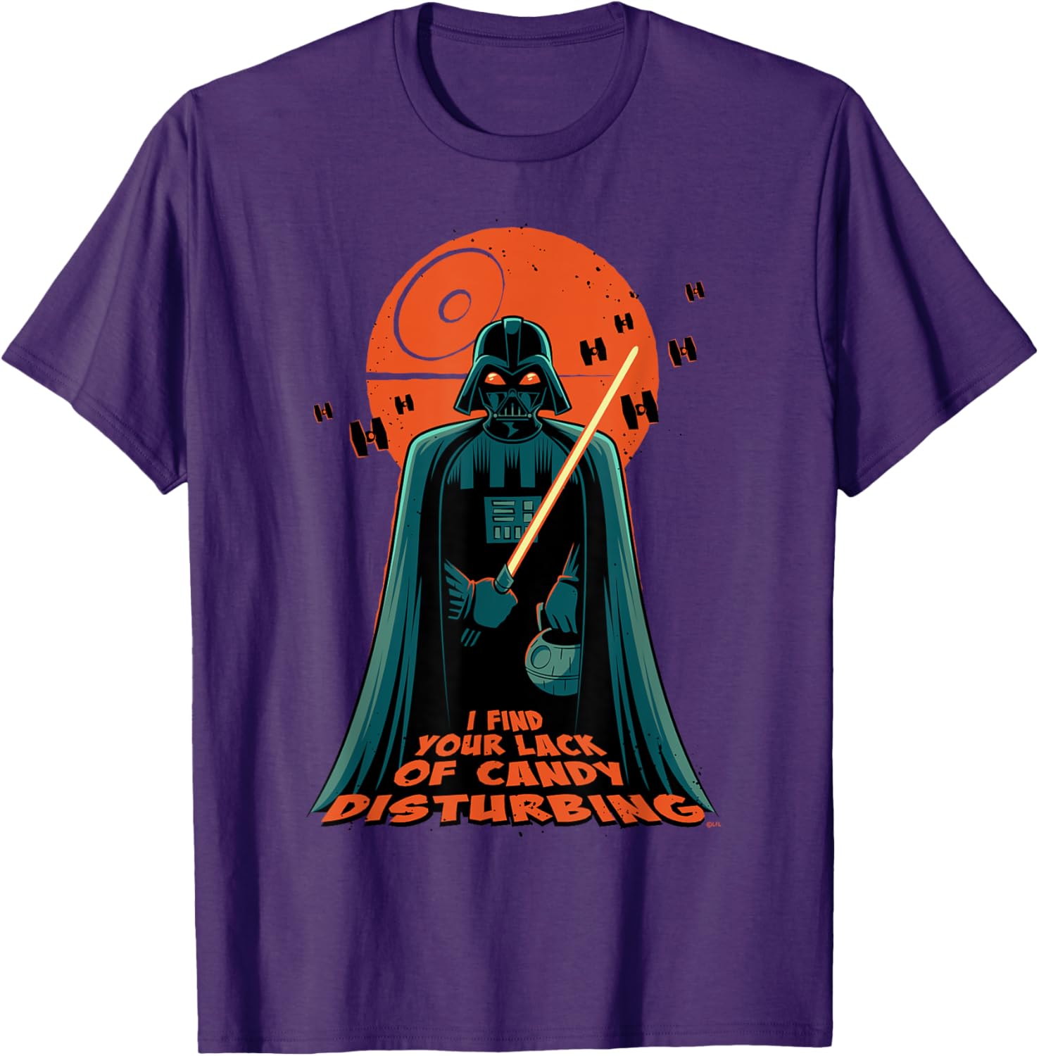 Darth Vader Halloween T-Shirt - Lack of Candy Disturbing Design - 3