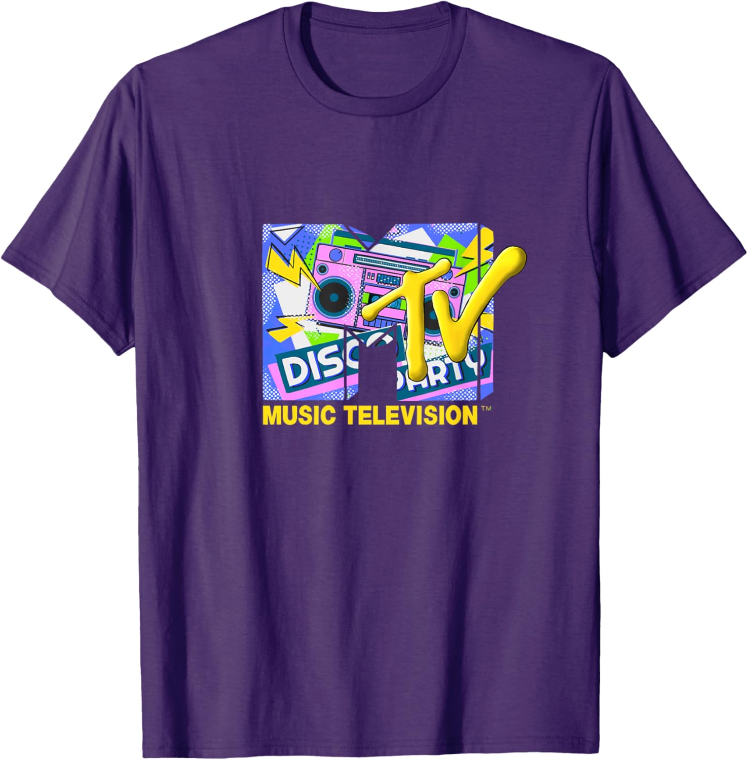 Mademark x MTV Disco Party T-Shirt with Official Logo and Ghettoblaster - 6