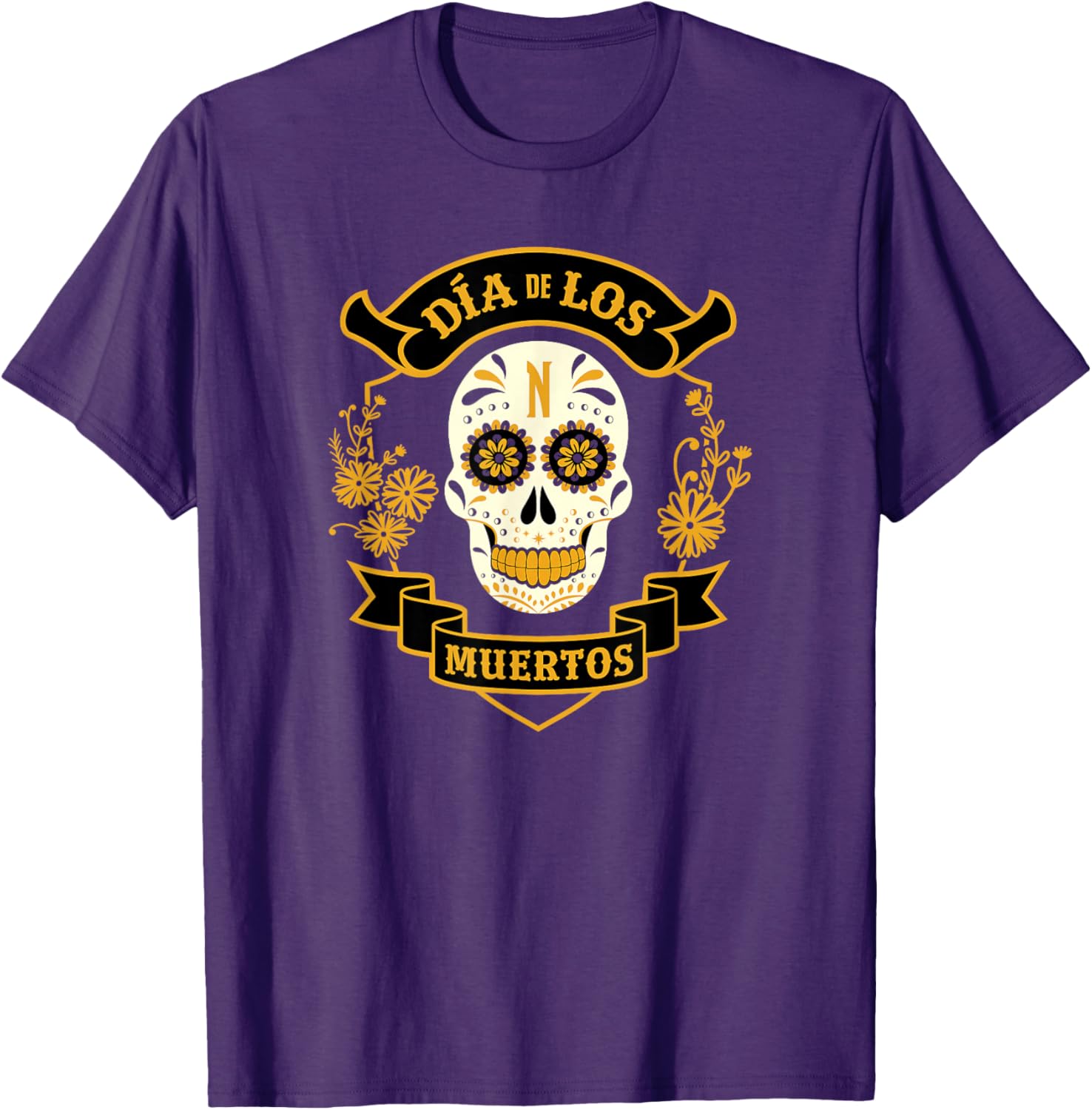 Wednesday Día de Los Muertos T-Shirt for Festive Celebrations - 1