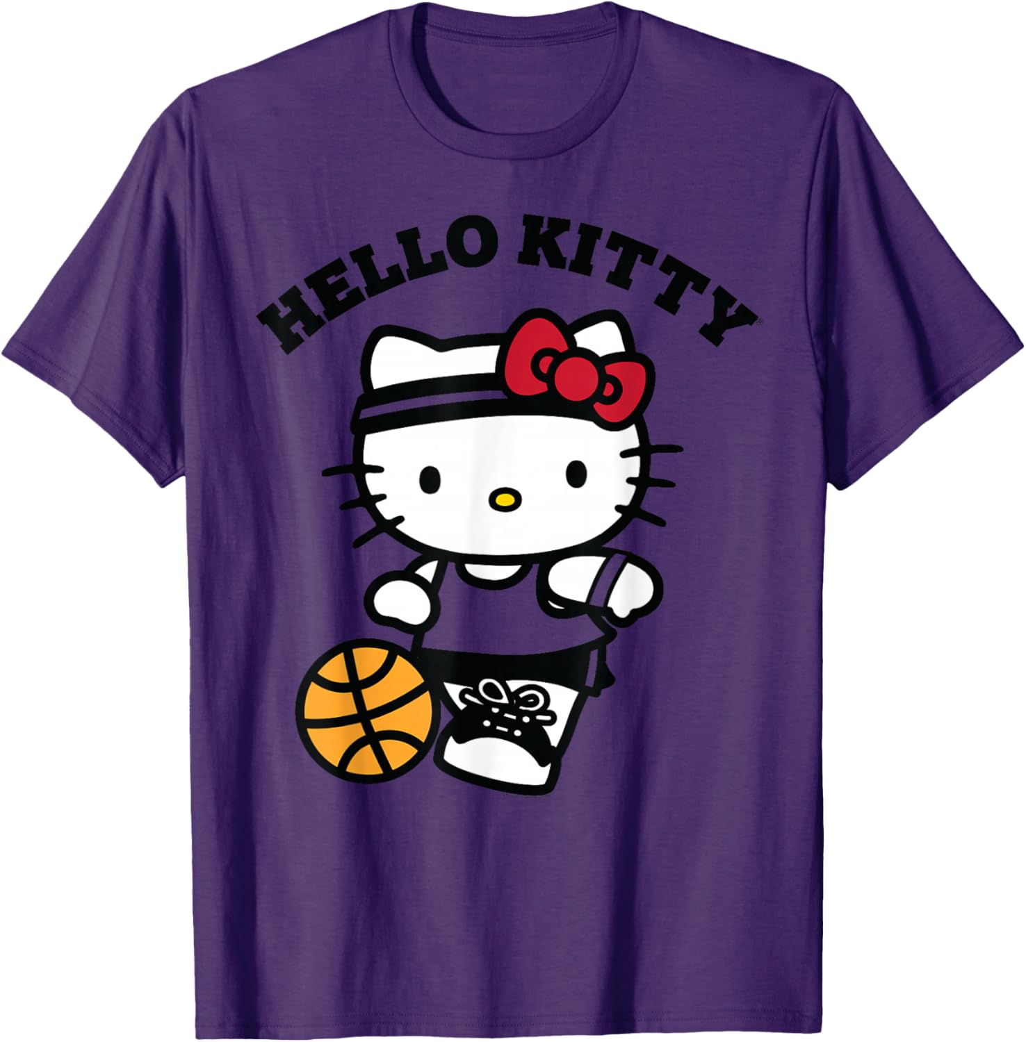 Hello Kitty Unisex Kids Basketball T-Shirt in Blue - Small Size - 13