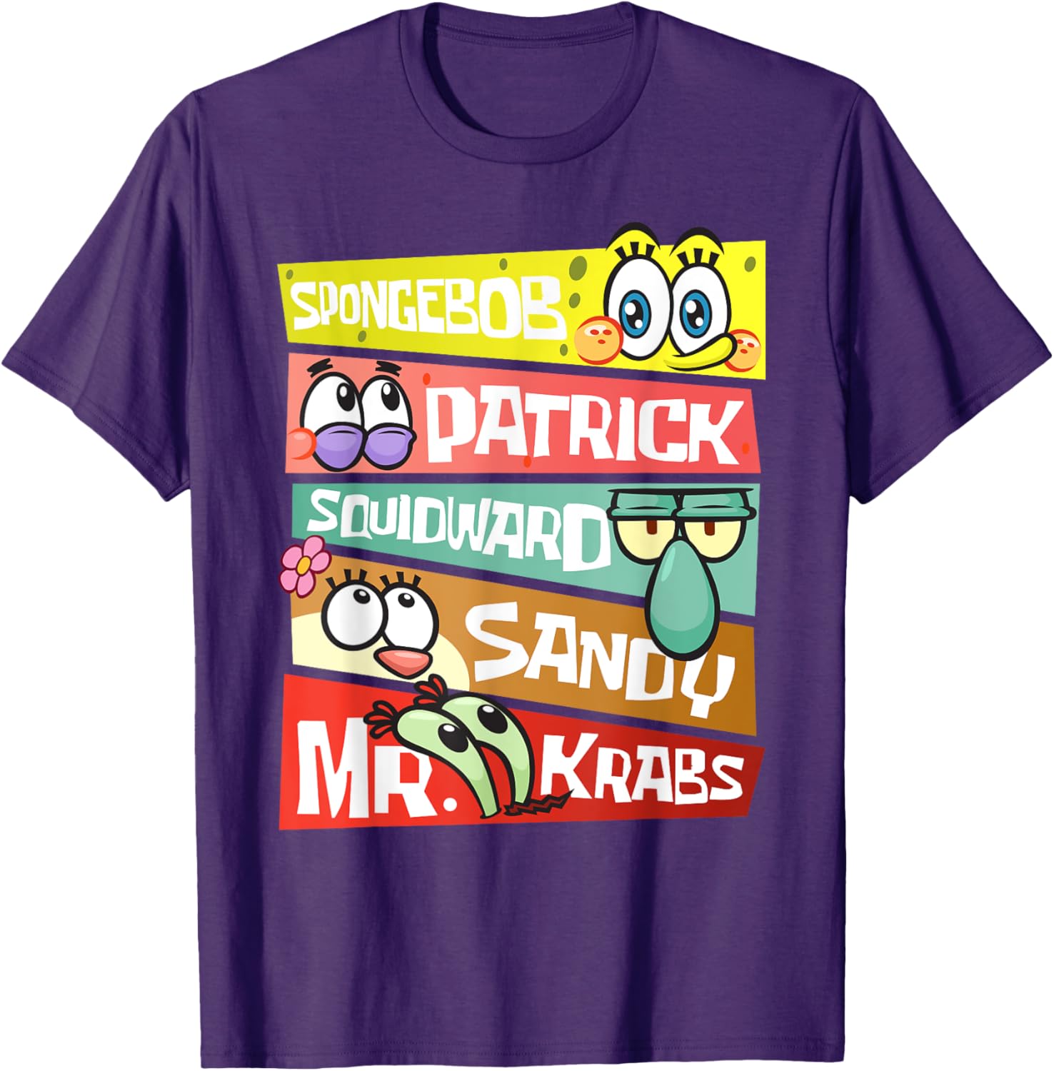 Mademark SpongeBob SquarePants T-Shirt Featuring Patrick, Squidward & Friends - 4