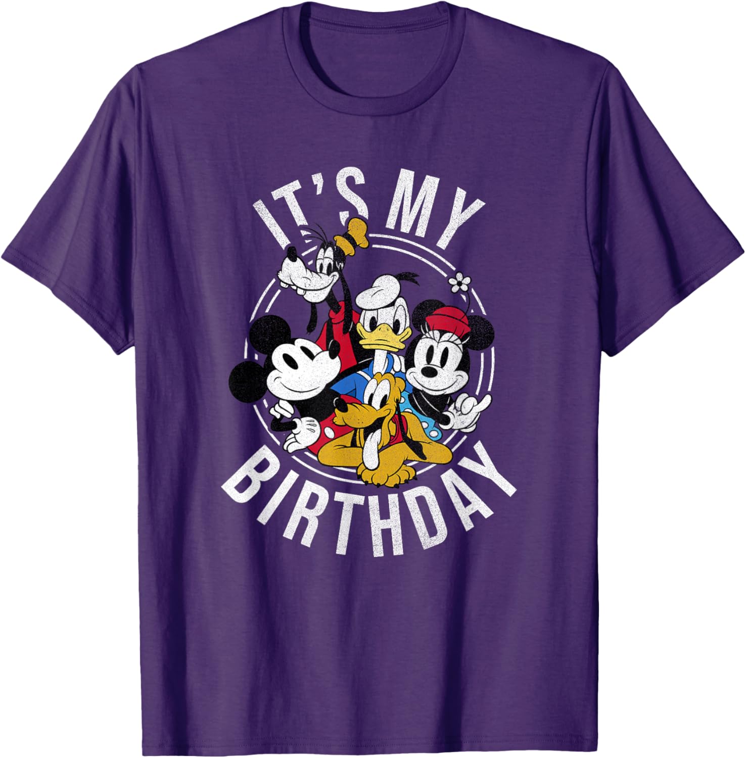 Disney Mickey and Friends Birthday Group T-Shirt for Kids and Adults - 3