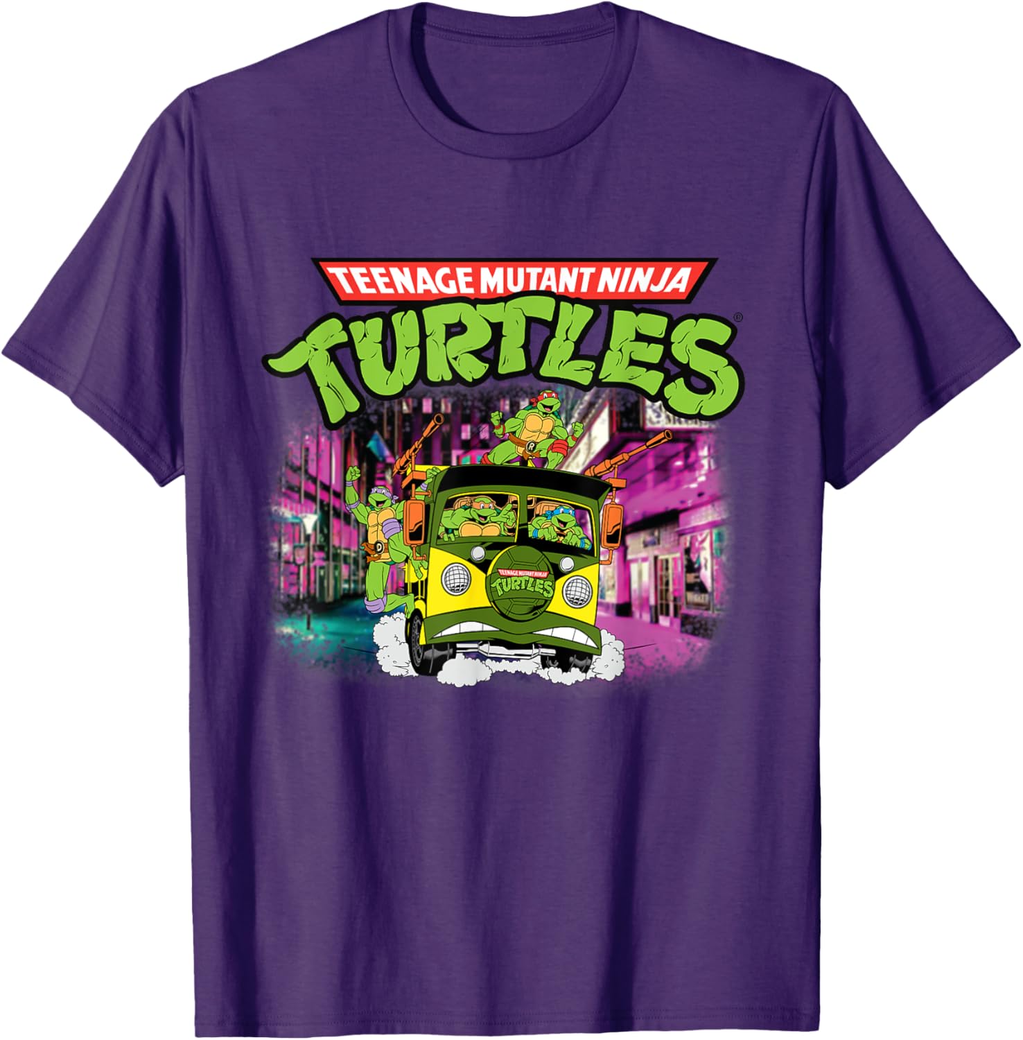 Mademark x TMNT Classic Bus T-Shirt for Teenage Mutant Ninja Turtles Fans - 10