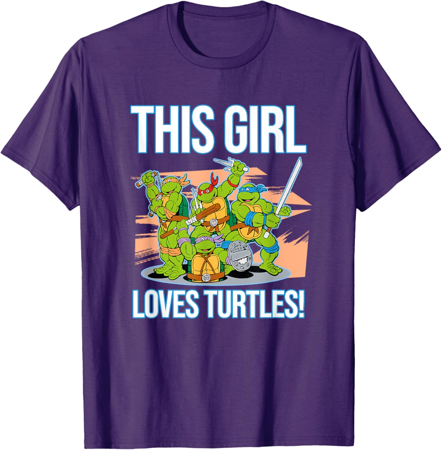 Mademark Teenage Mutant Ninja Turtles This Girl Loves Turtles T-Shirt - 9