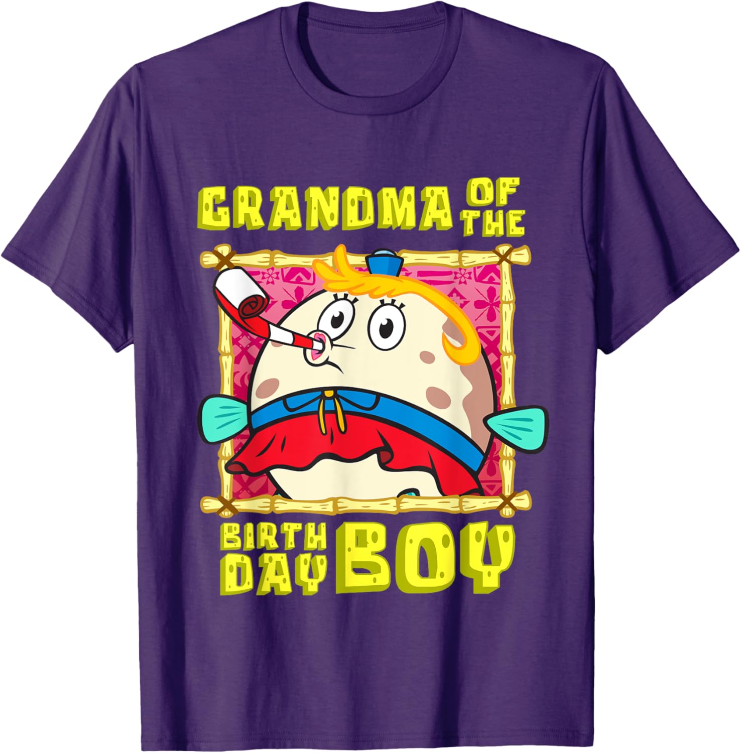 Mademark SpongeBob Mrs Puff Grandma Birthday Boy T-Shirt for All Ages - 17