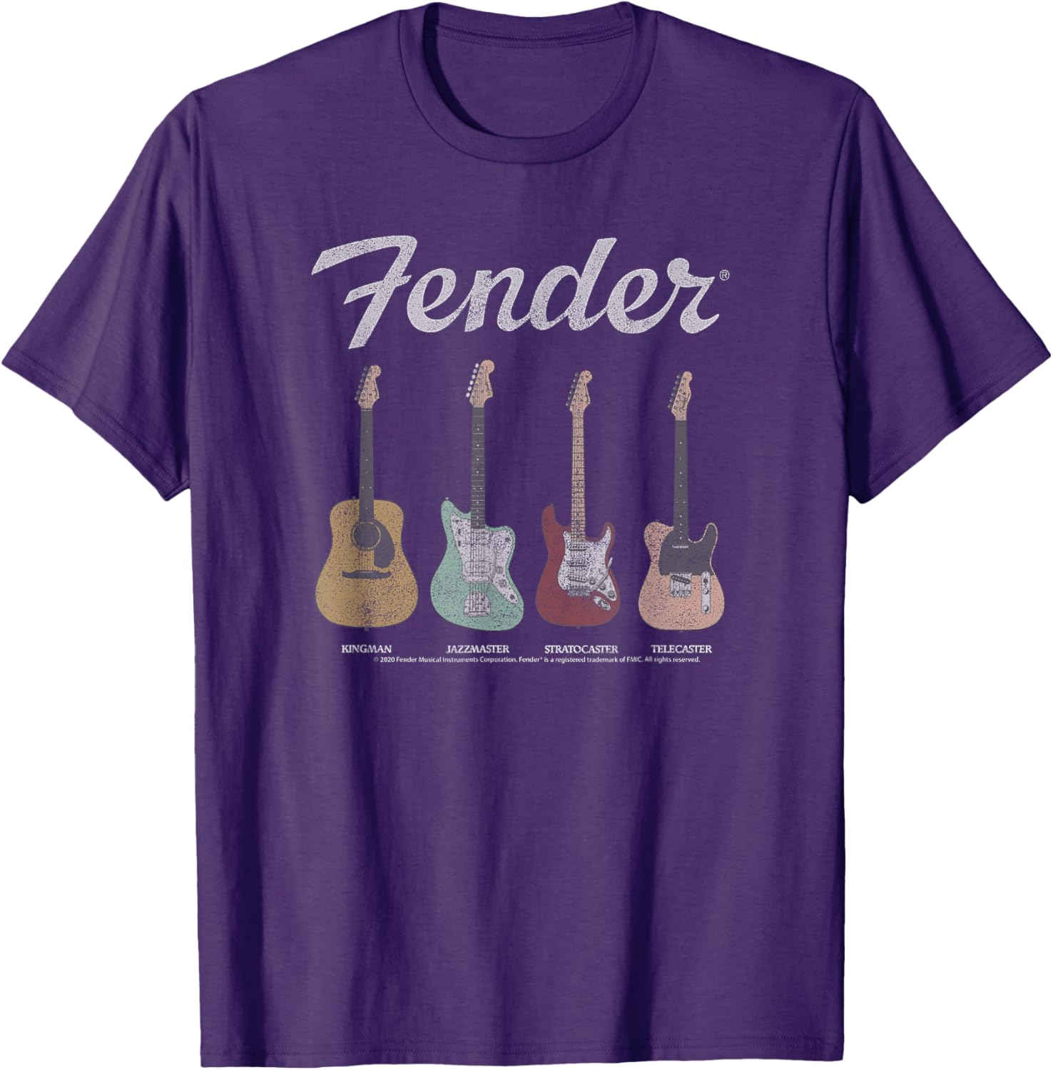 Fender Vintage Guitar Lineup T-Shirt for Music Lovers and Guitarists - 15