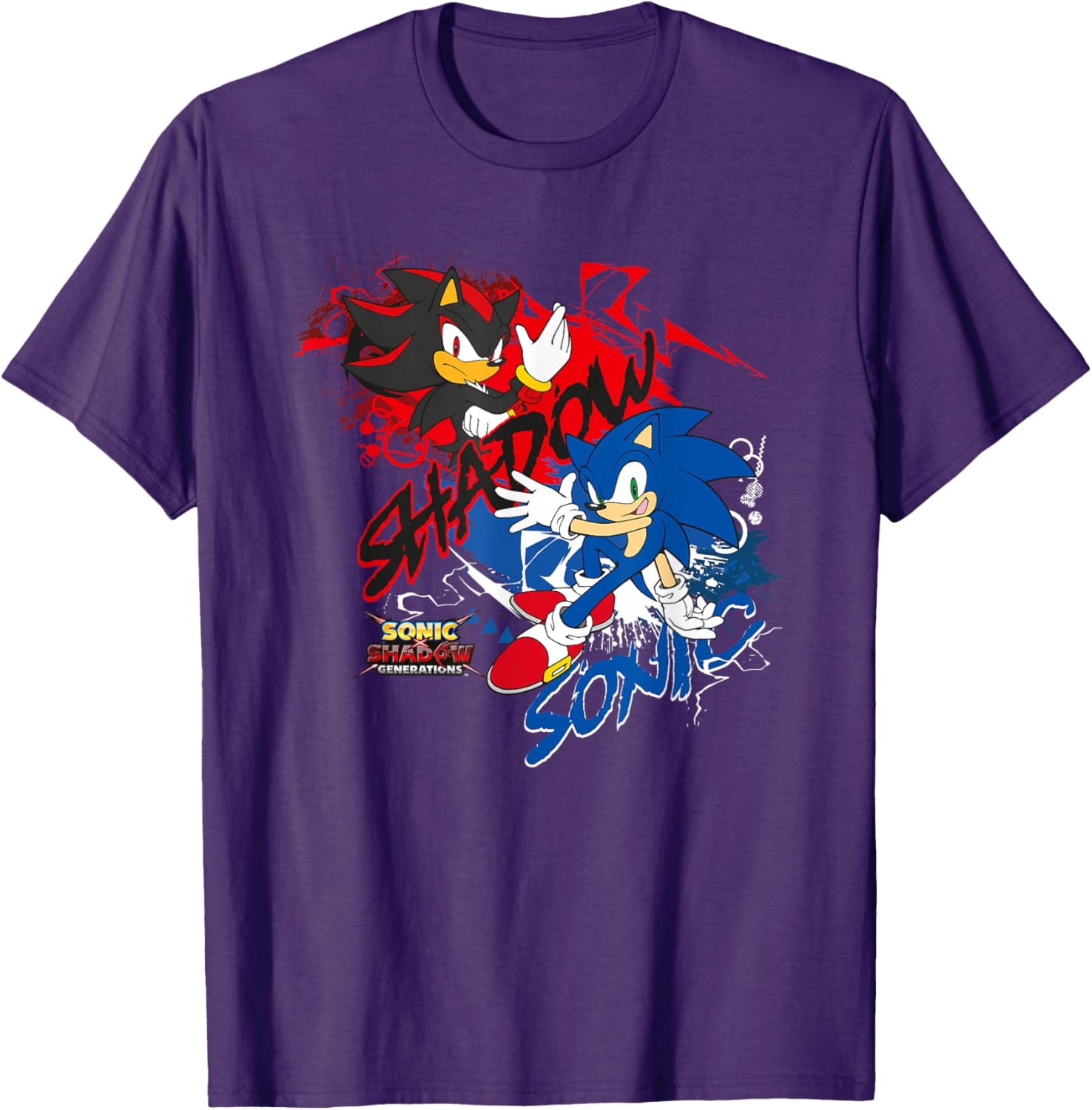 Sonic X Shadow Generations T-Shirt for Fans of Sonic the Hedgehog - 5