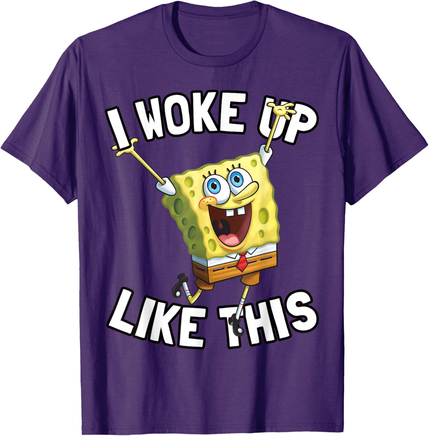 SpongeBob SquarePants I Woke Up Like This T-Shirt for Fun Fans - 5