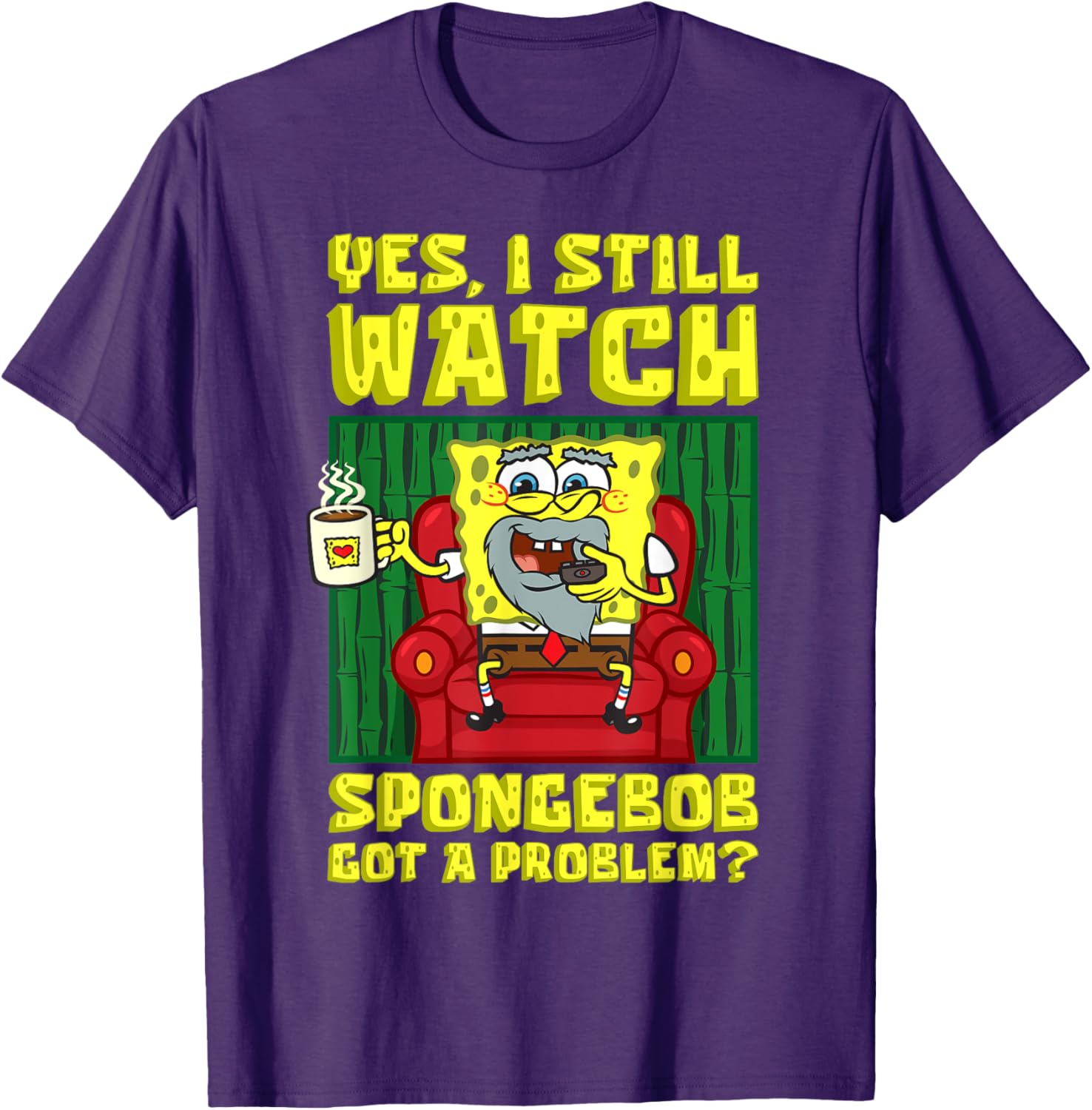 Mademark x SpongeBob Adult T-Shirt I Still Watch SpongeBob Humor Tee - 2