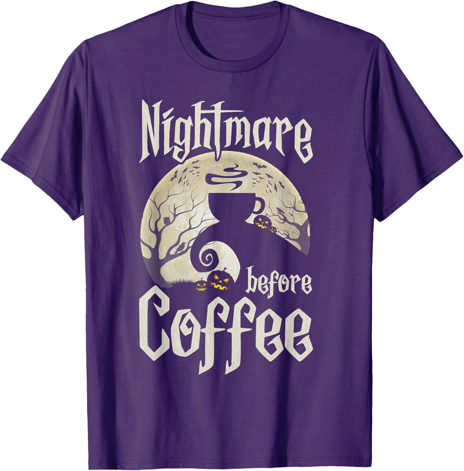 Cute Nightmare Before Coffee Halloween Shirt Funny Gift for Her - 9