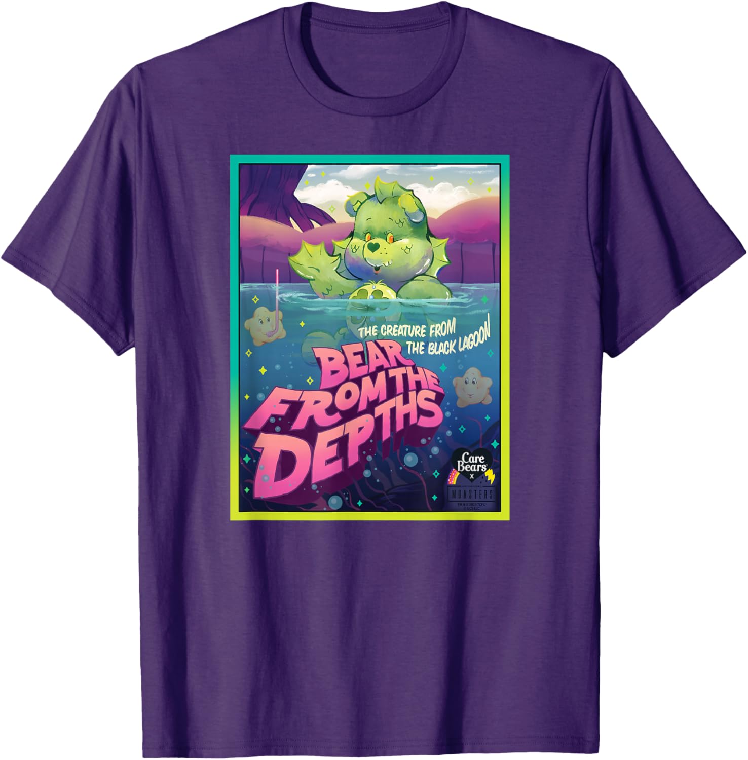 Care Bears Universal Monsters Good Luck Bear Creature T-Shirt for Fans - 14