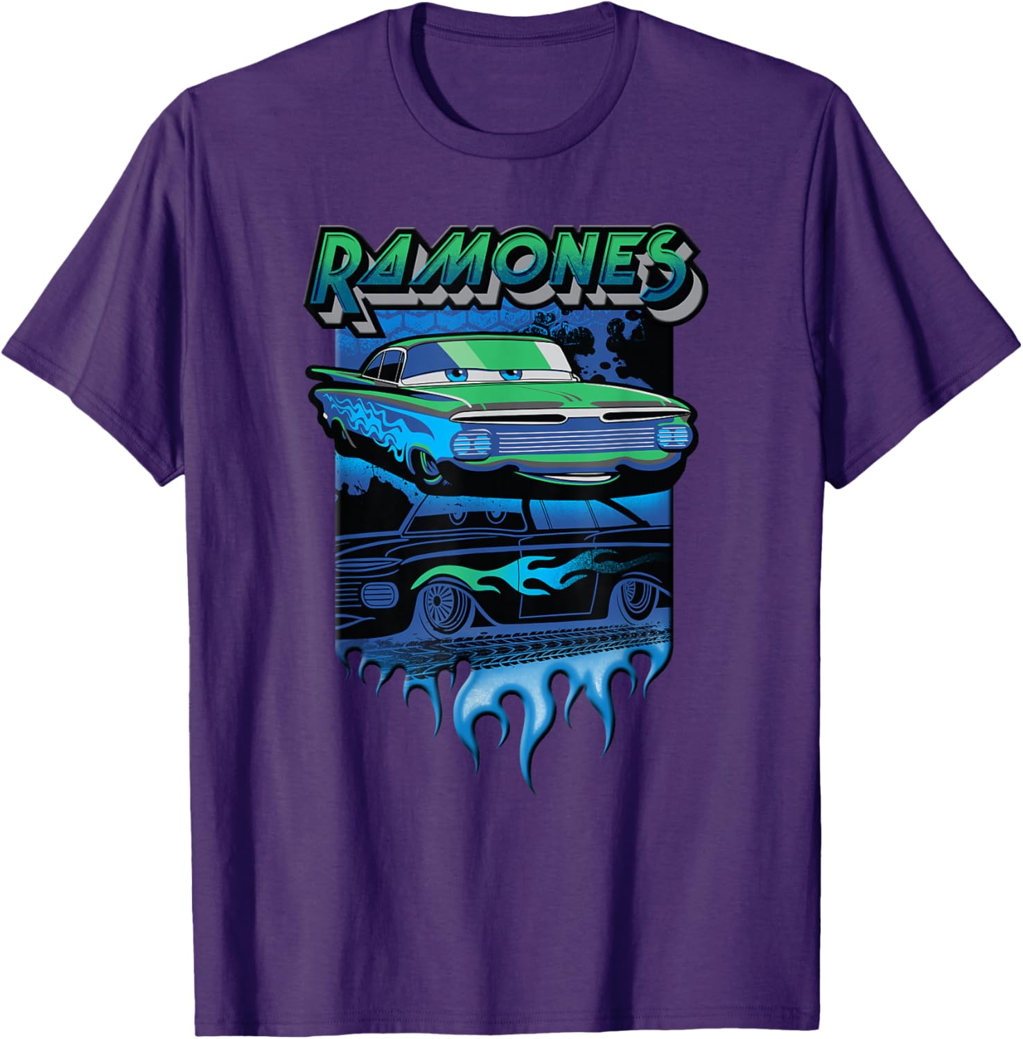 Disney Pixar Cars Ramones Big Flames T-Shirt for Kids and Fans - 6