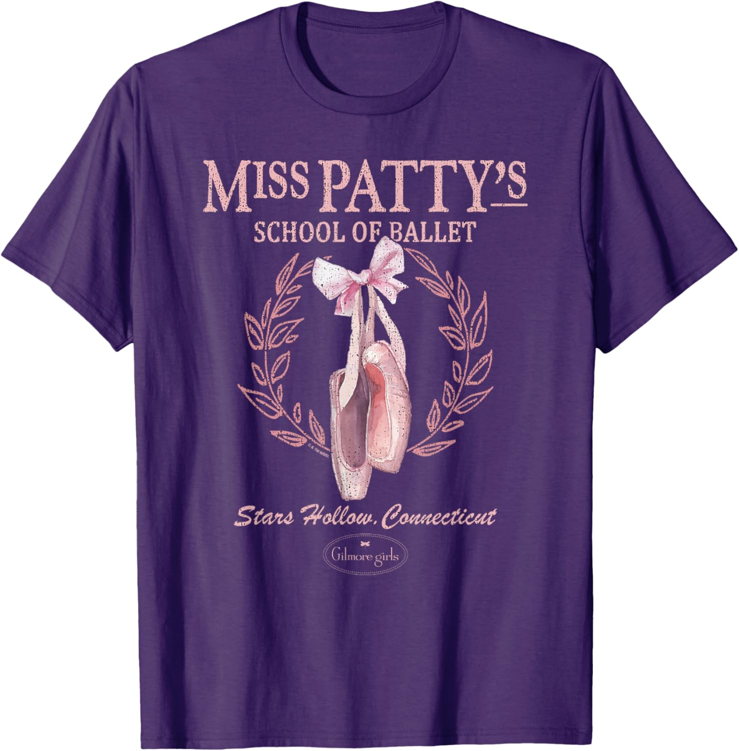 Gilmore Girls Miss Patty's Ballet Distressed Logo T-Shirt for Fans - 8