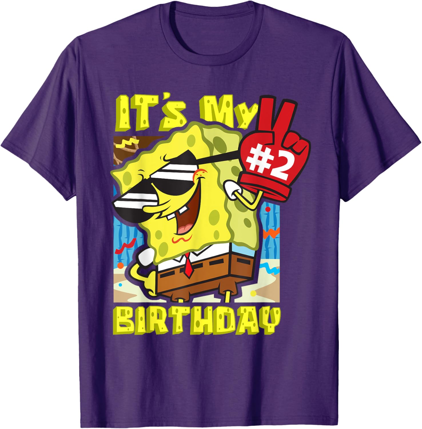 SpongeBob 2nd Birthday T-Shirt for Boys and Girls – Fun Gift Idea! - 6