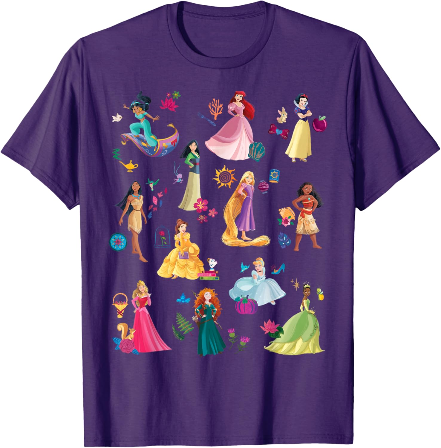 Disney Princess Magical Print T-Shirt for Kids Fun and Fashionable Wear - 5
