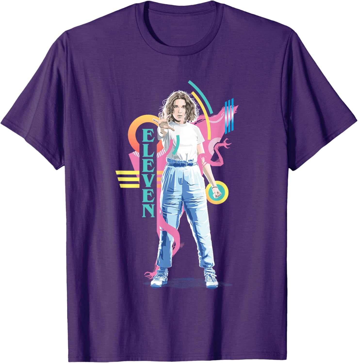 Stranger Things Eleven Retro 80s Icon T-Shirt for Fans and Collectors - 7