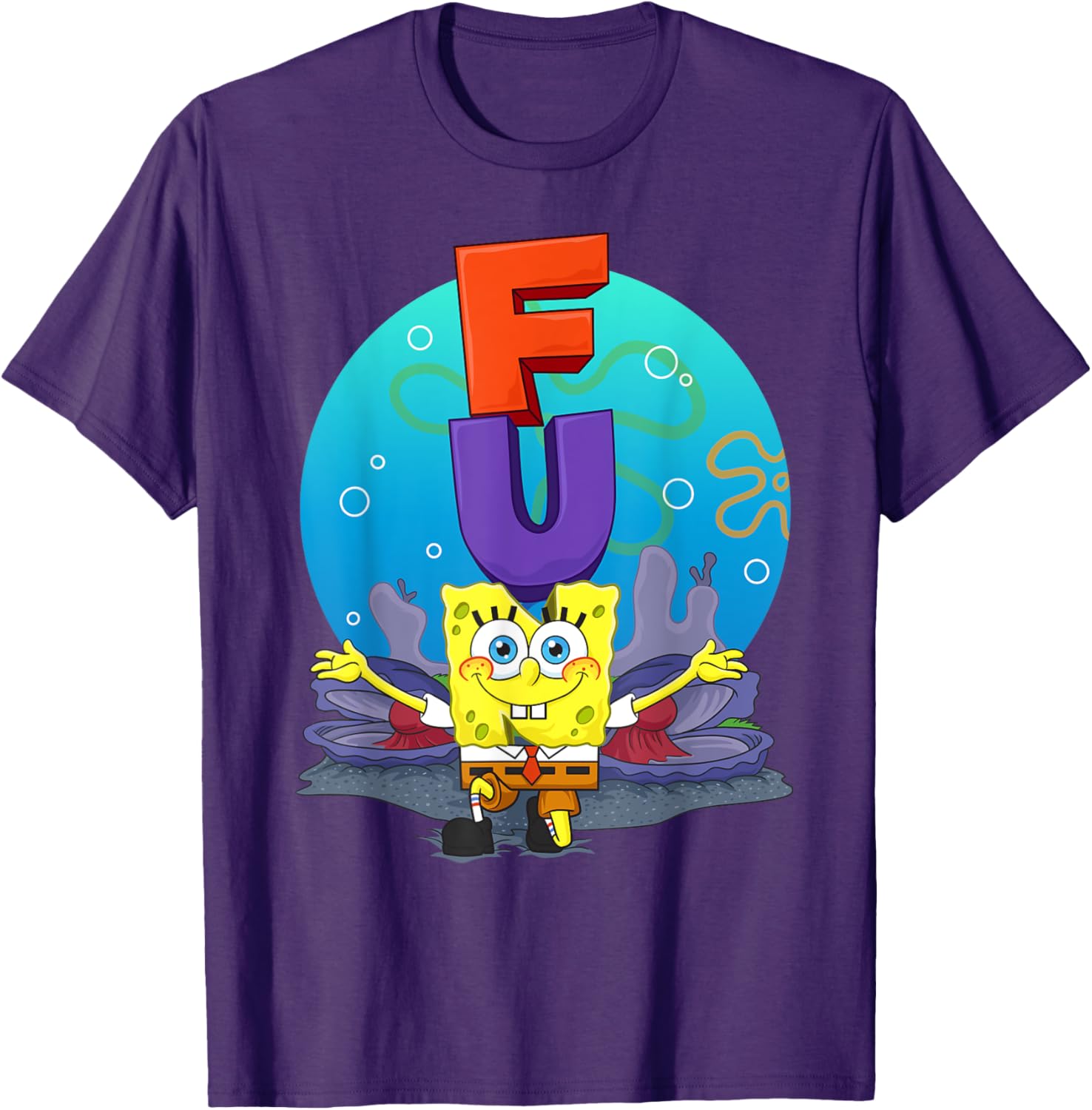 Mademark SpongeBob The F.U.N Song T-Shirt Fun Apparel for Fans - 22