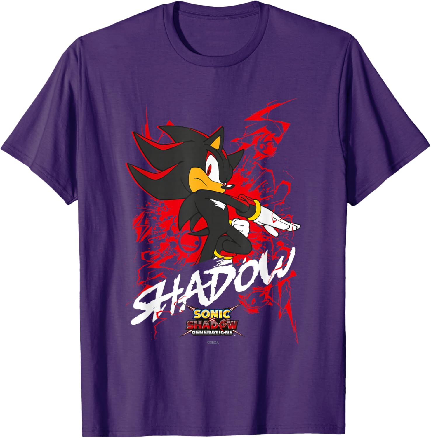 Sonic the Hedgehog Shadow T-Shirt for Fans of Sonic X and Generations - 1
