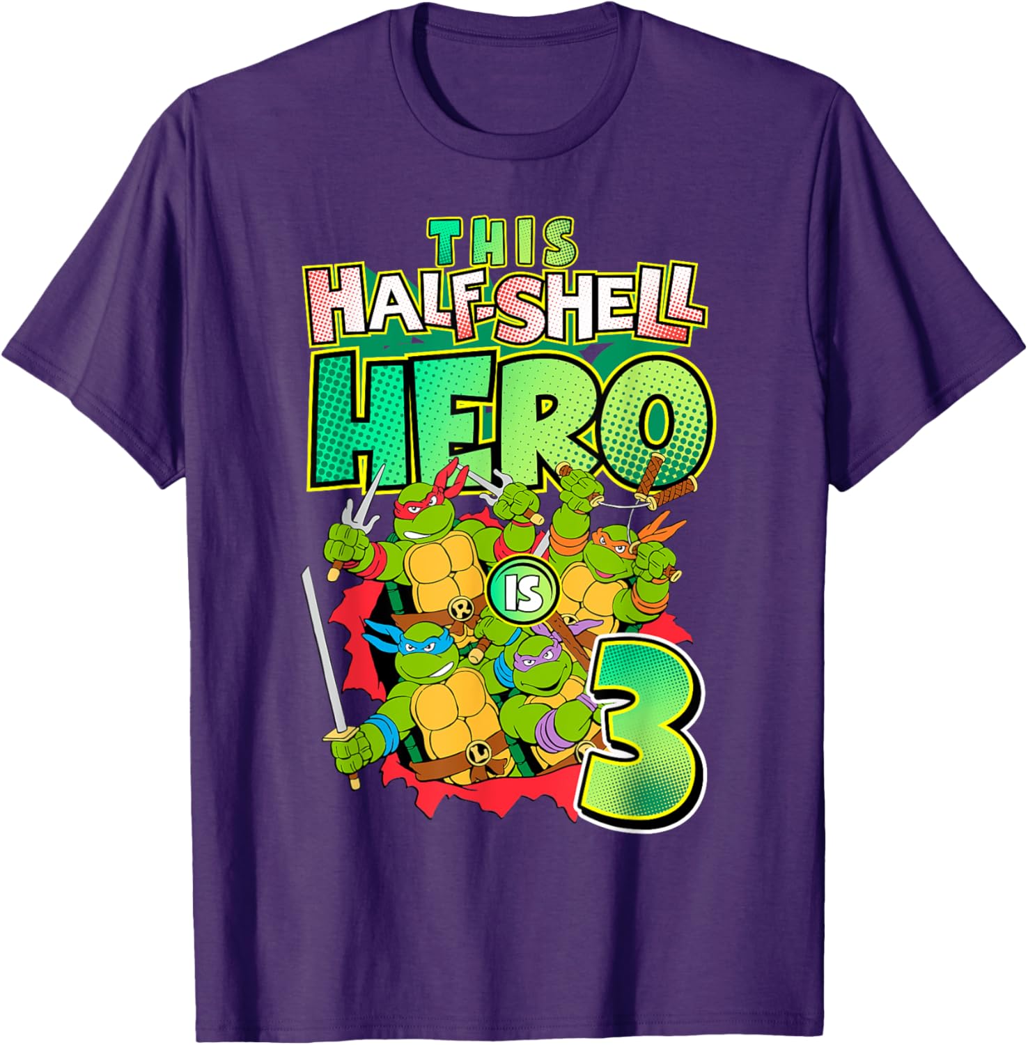 Mademark Teenage Mutant Ninja Turtles This Half Shell Hero T-Shirt - 1