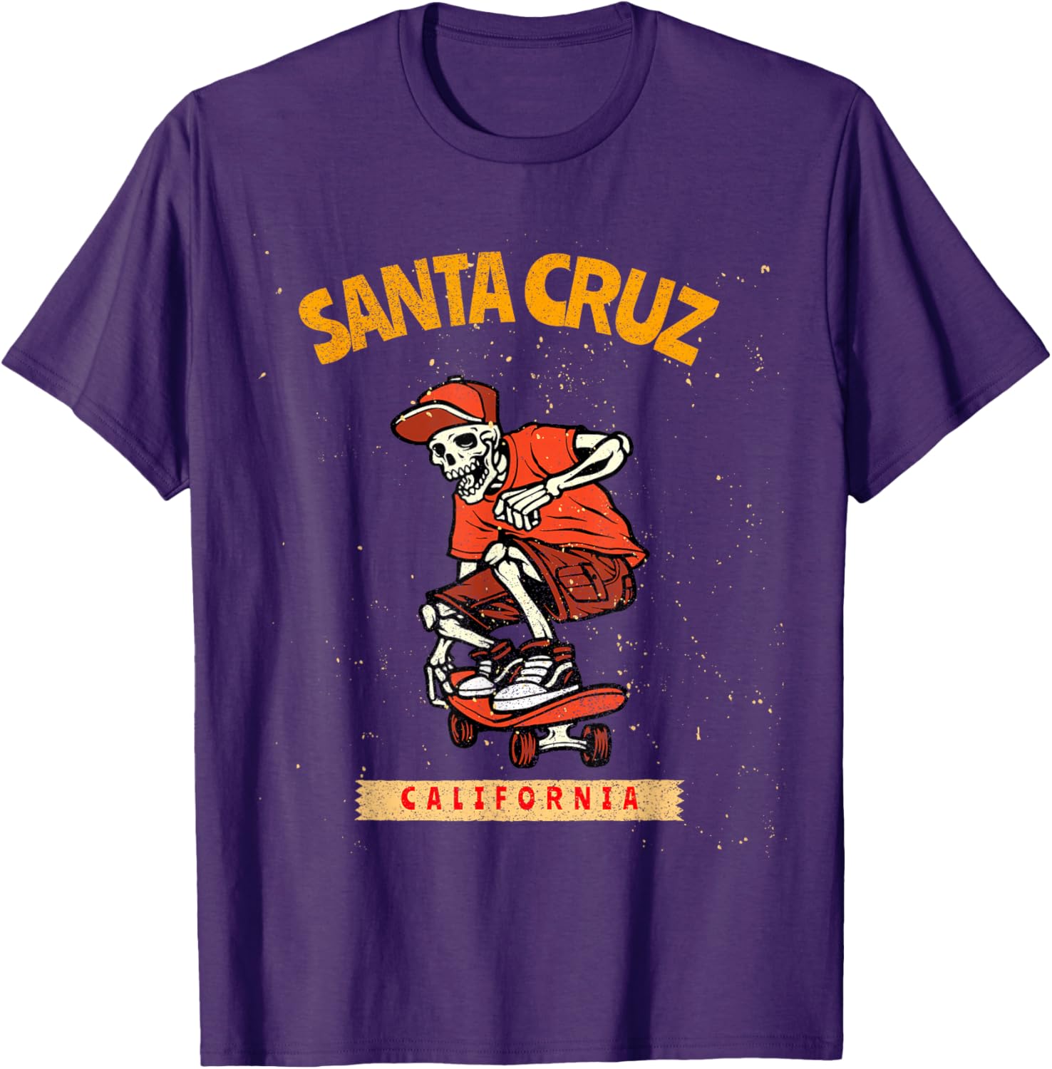 Vintage Santa Cruz Skeleton Skateboarder T-Shirt for Skateboarding Fans - 13