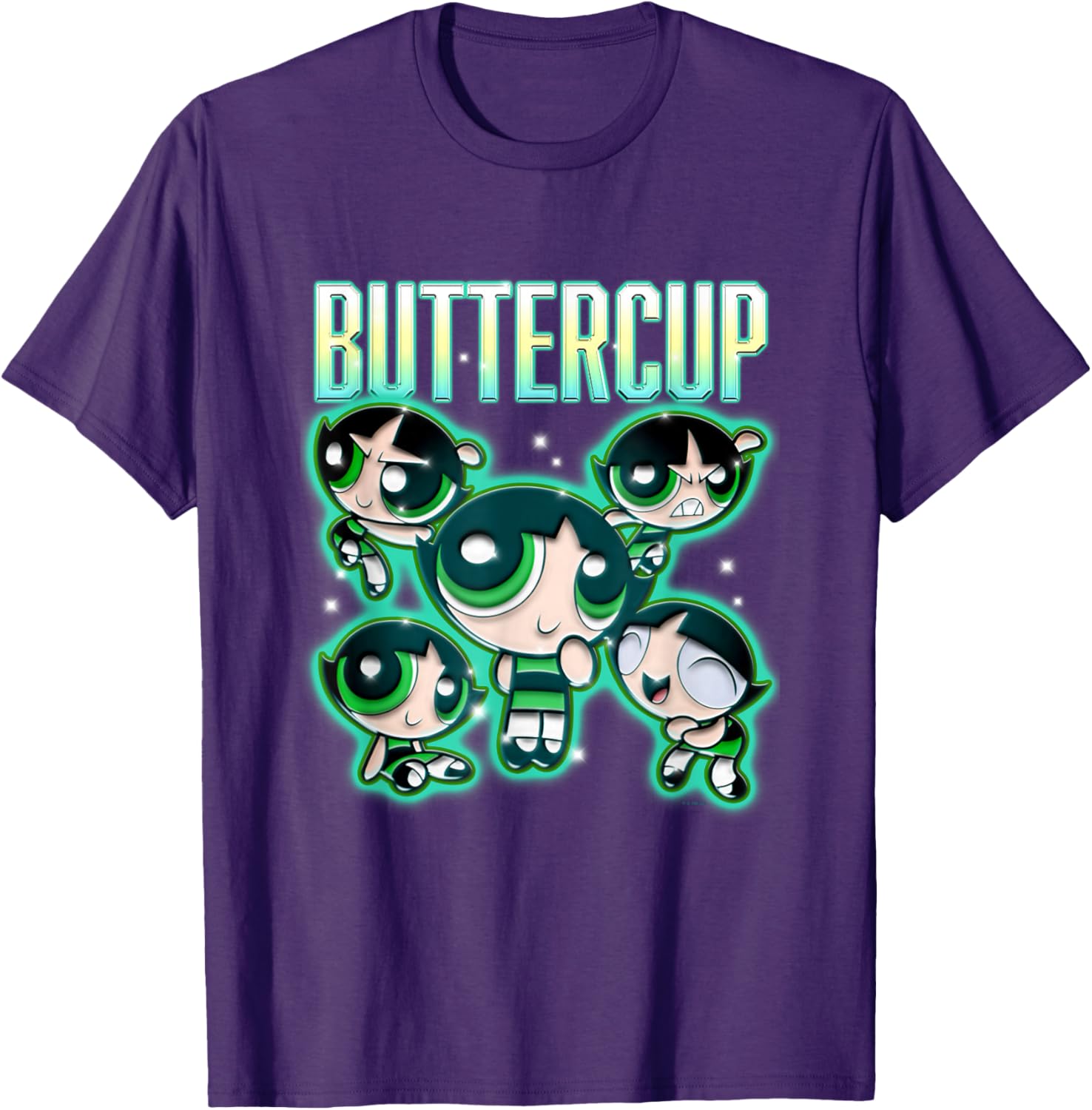 Powerpuff Girls Buttercup Multi Pose T-Shirt for Fun and Style - 4