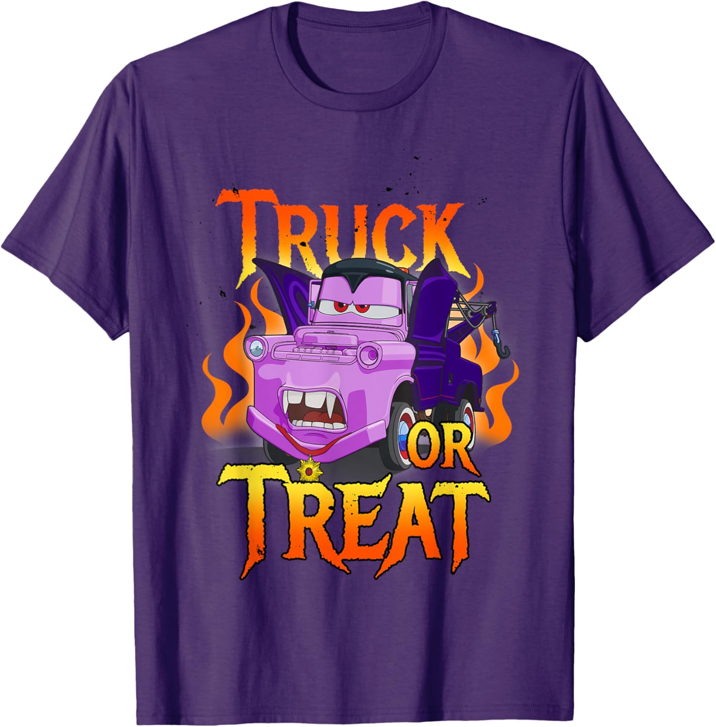Disney Pixar Cars Halloween Vampire Truck Or Treat T-Shirt for Kids - 8