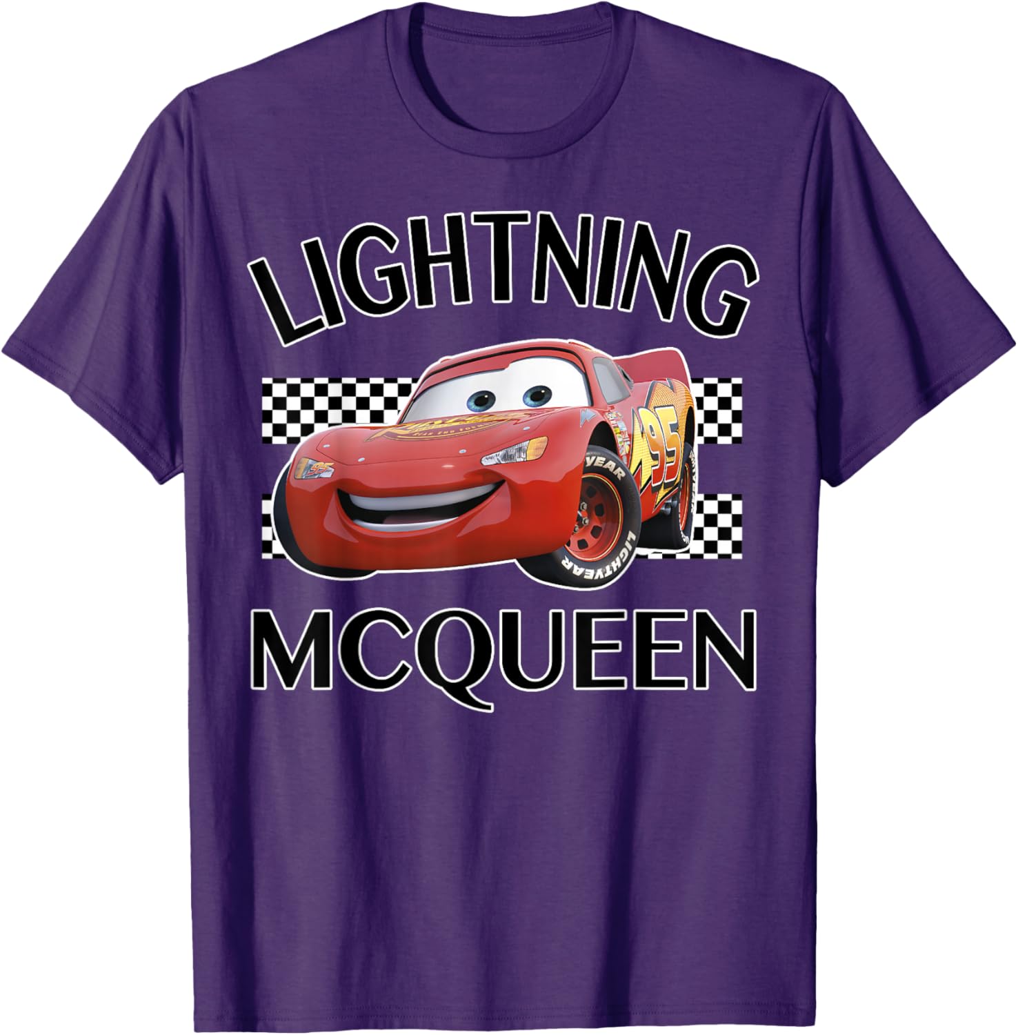 Disney Pixar Cars Lightning McQueen Finish Line Graphic T-Shirt for Kids - 6