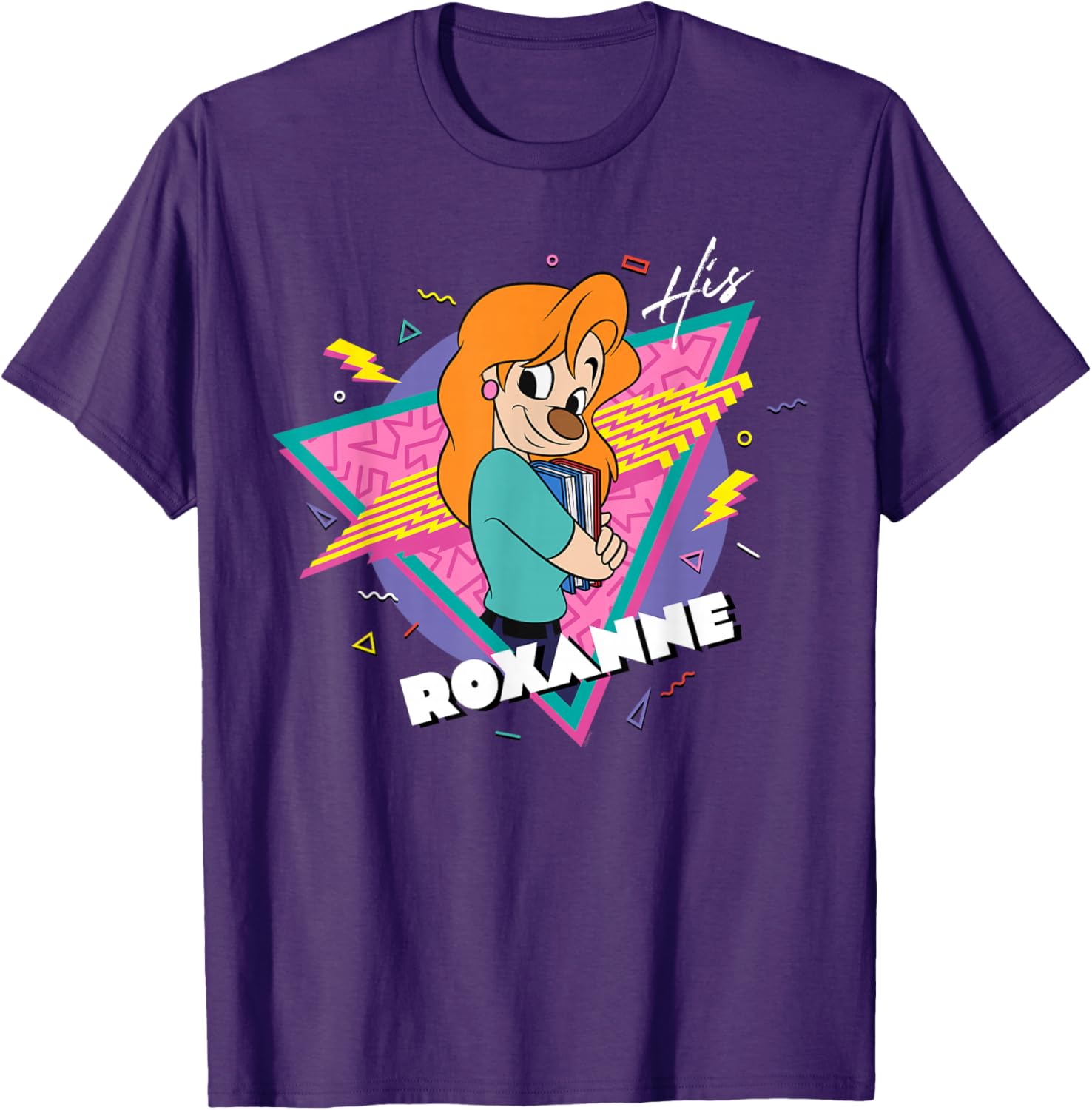 Disney A Goofy Movie Retro 90s Couples Matching His Roxanne T-Shirt - 9
