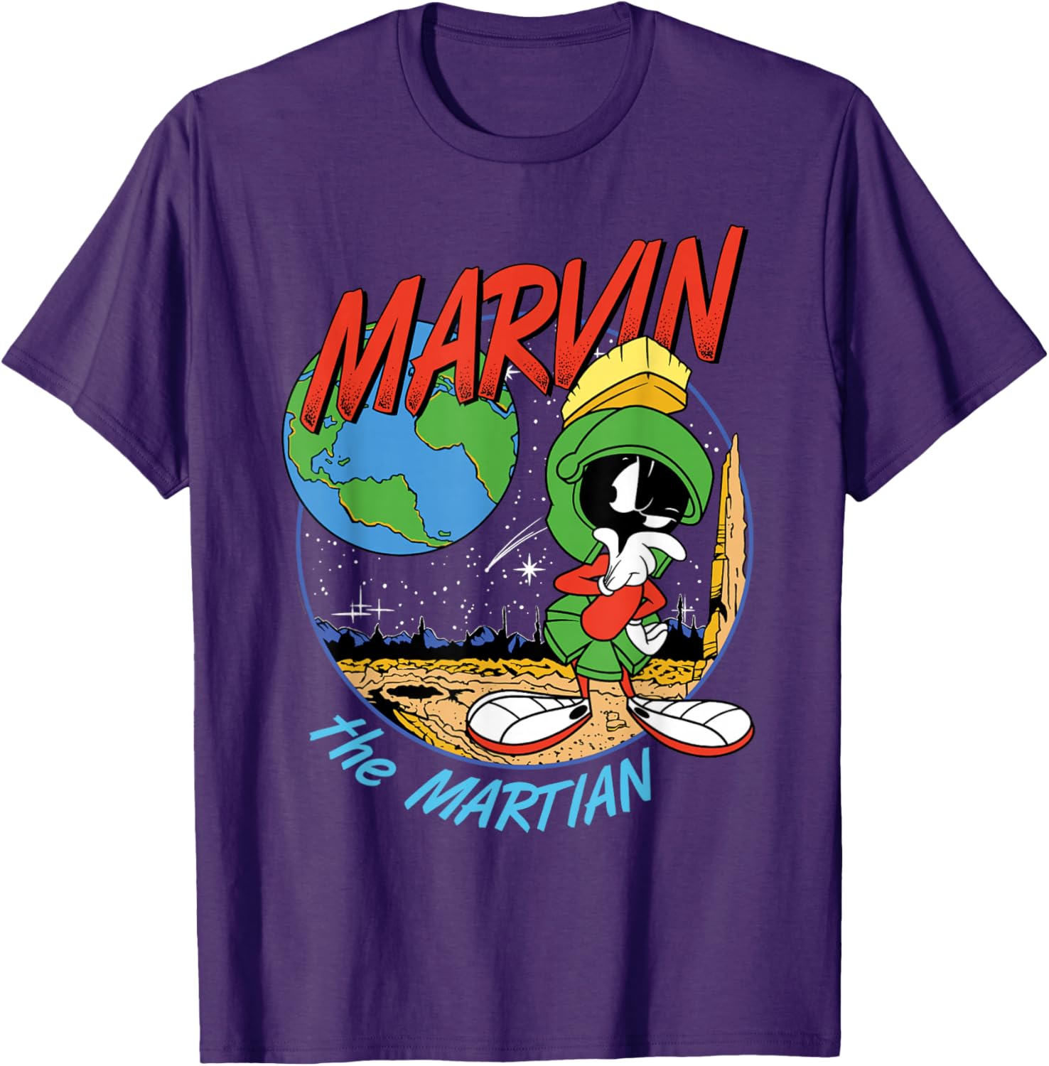 Marvin The Martian Graphic T-Shirt for Space Fans and Cartoon Lovers - 11