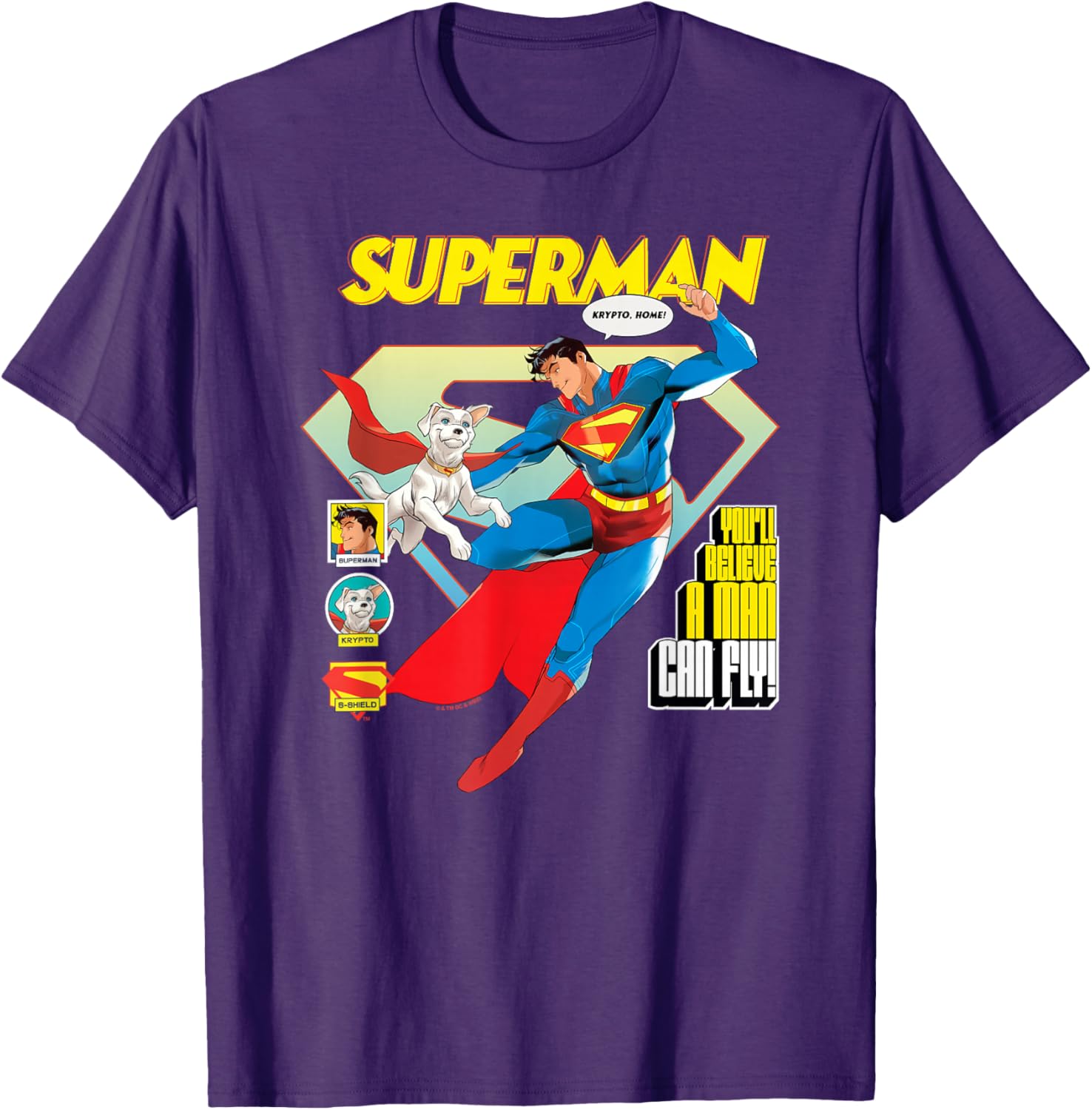 Superman 2025 Krypto Poster T-Shirt for Fans of Superhero Style - 1