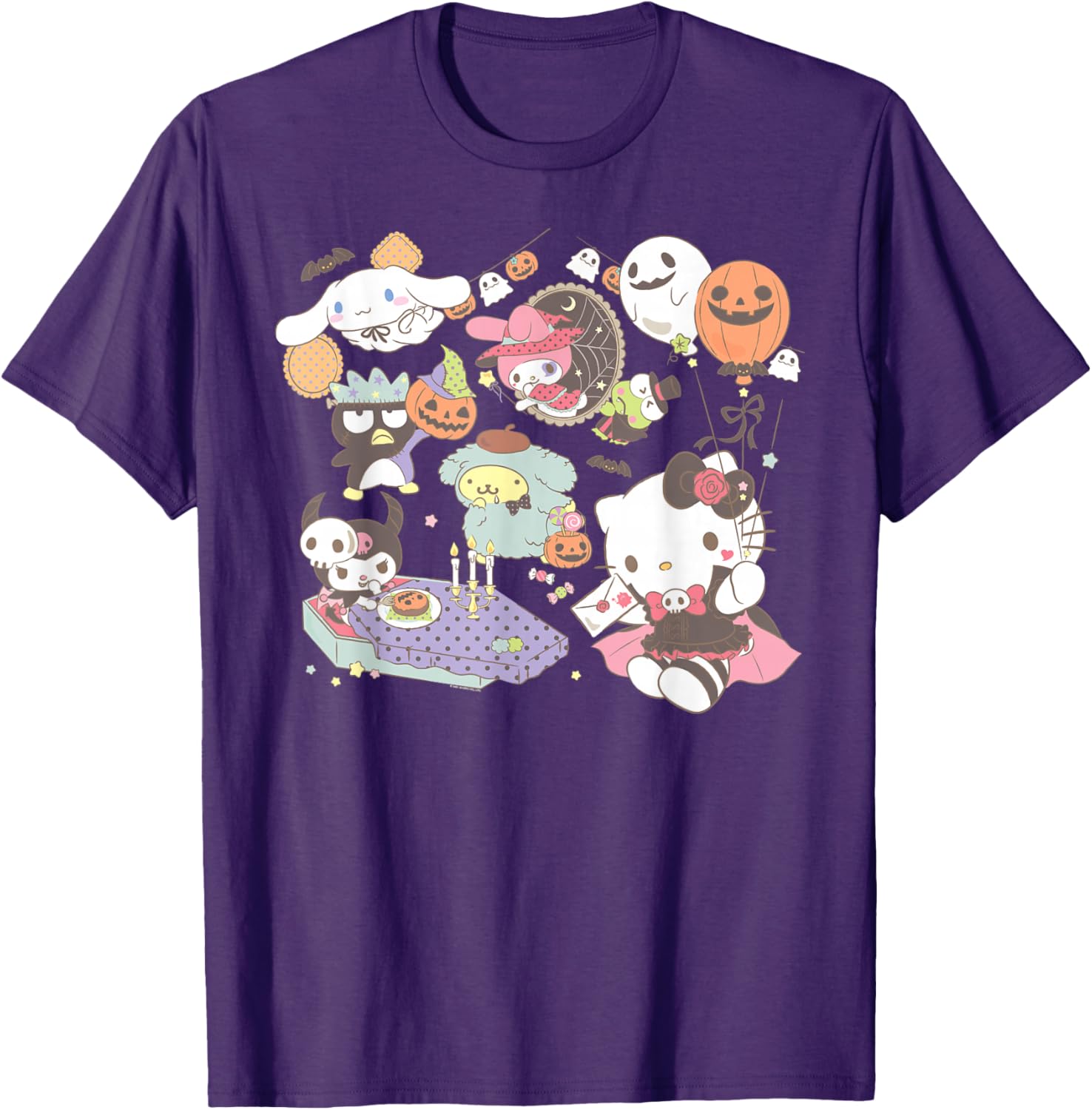 Sanrio Characters Halloween T-Shirt Fun Costume Party Apparel - 3