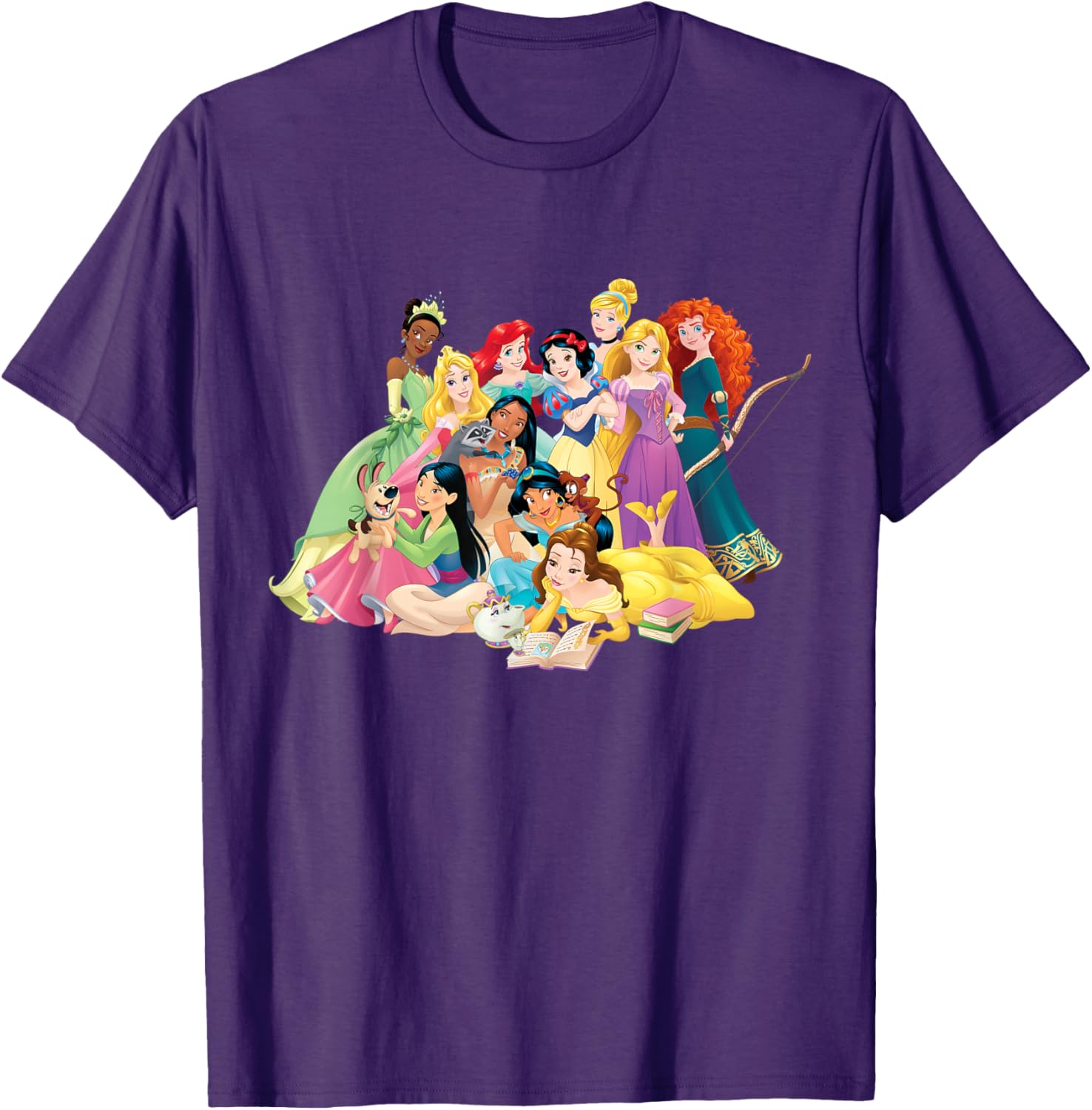Disney Princess Long Sleeve T-Shirt for Kids - Group Photo Design - 11