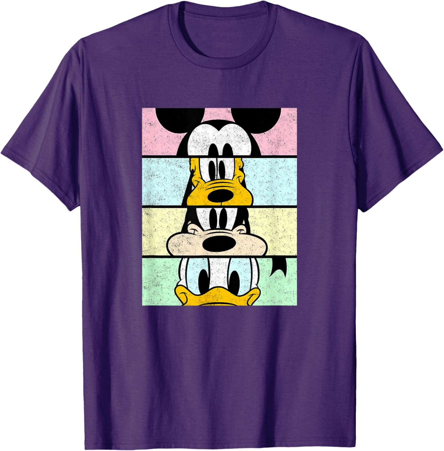 Disney Mickey And Friends Distressed Comic Panels T-Shirt for Fun Fans - 14