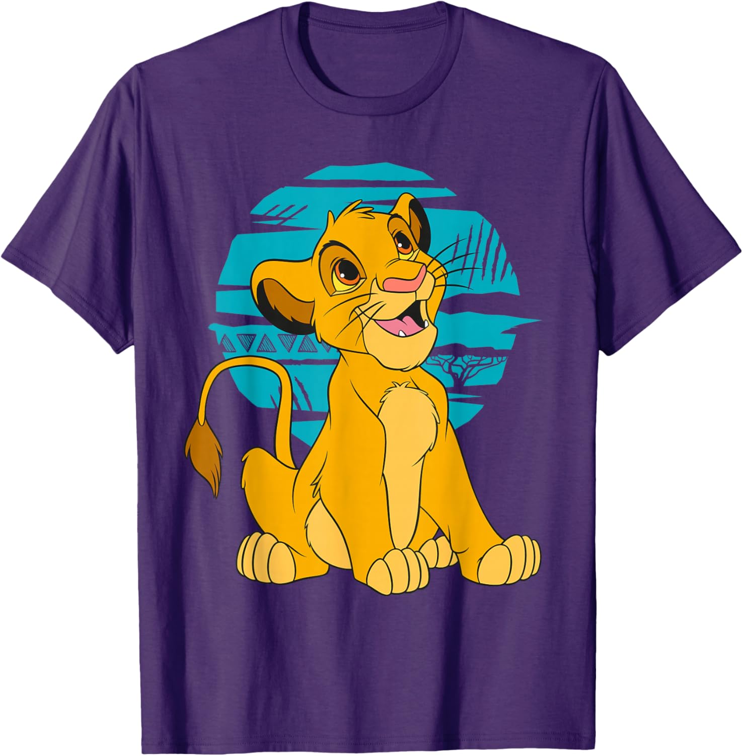 Disney The Lion King Young Simba Blue Retro T-Shirt for Kids and Adults - 3