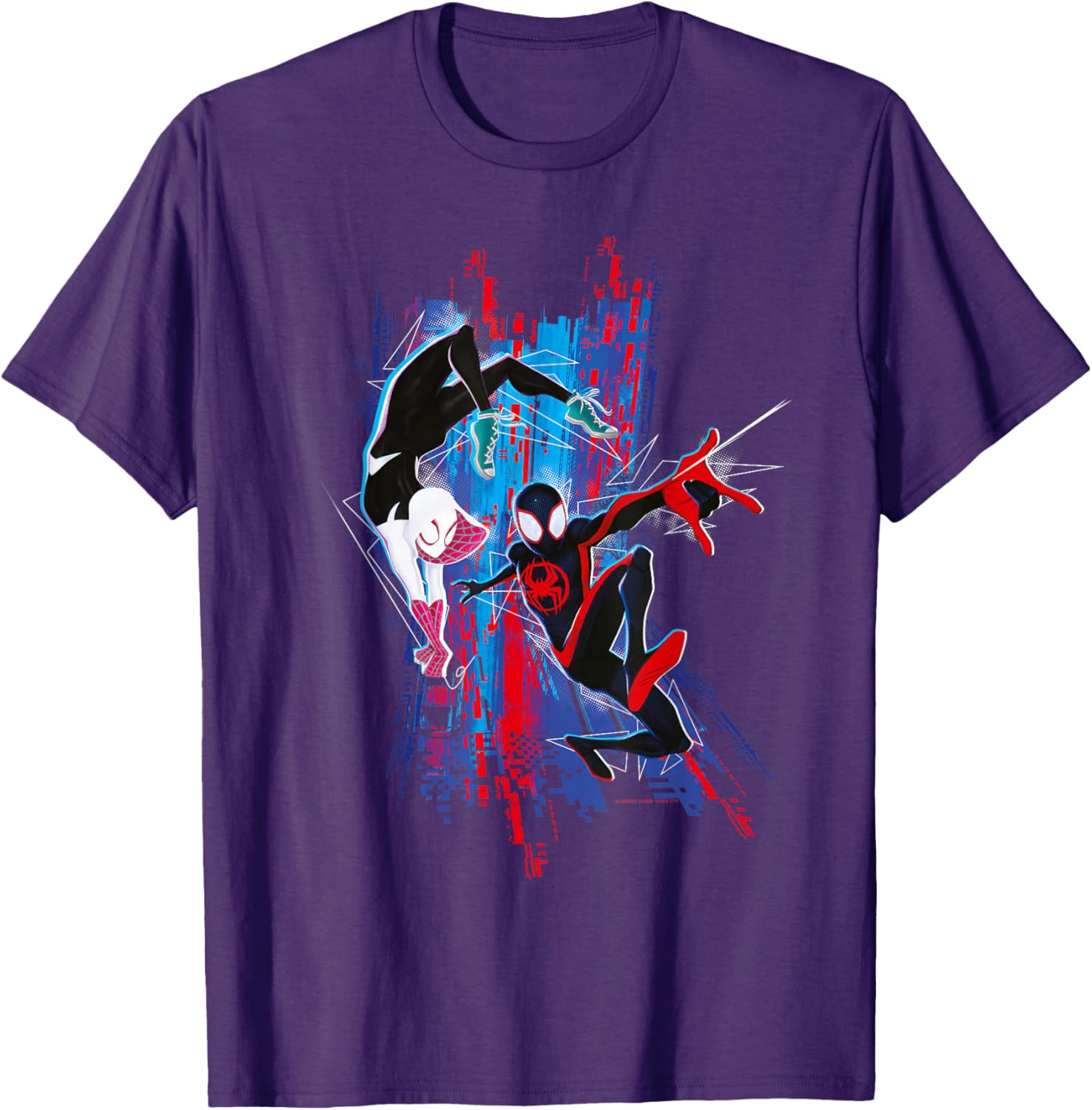 Marvel Spider-Man Across the Spider-Verse Miles and Gwen T-Shirt Classic Design - 3
