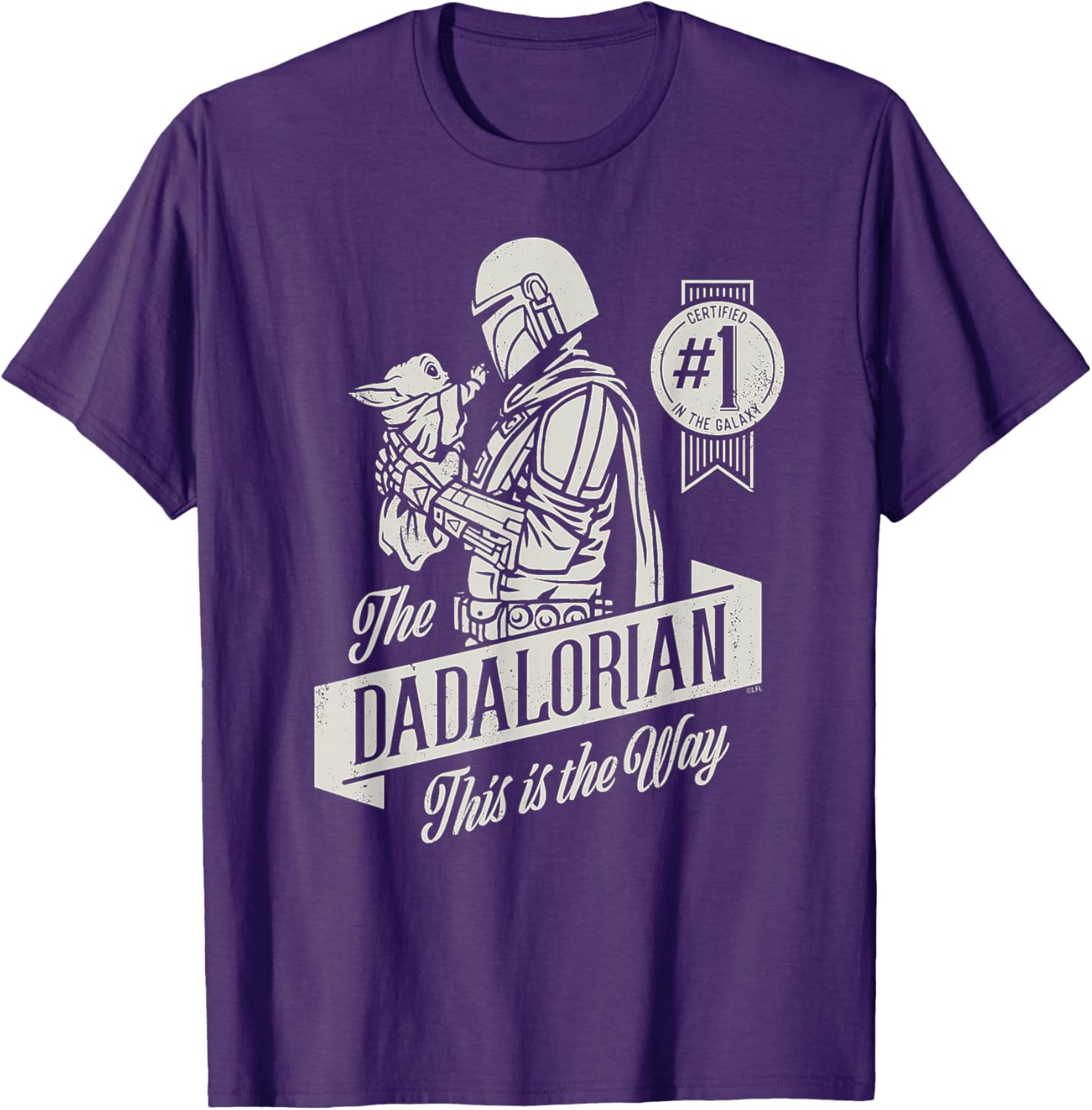 Star Wars Mandalorian Grogu Dadalorian Father's Day T-Shirt for Dads - 21
