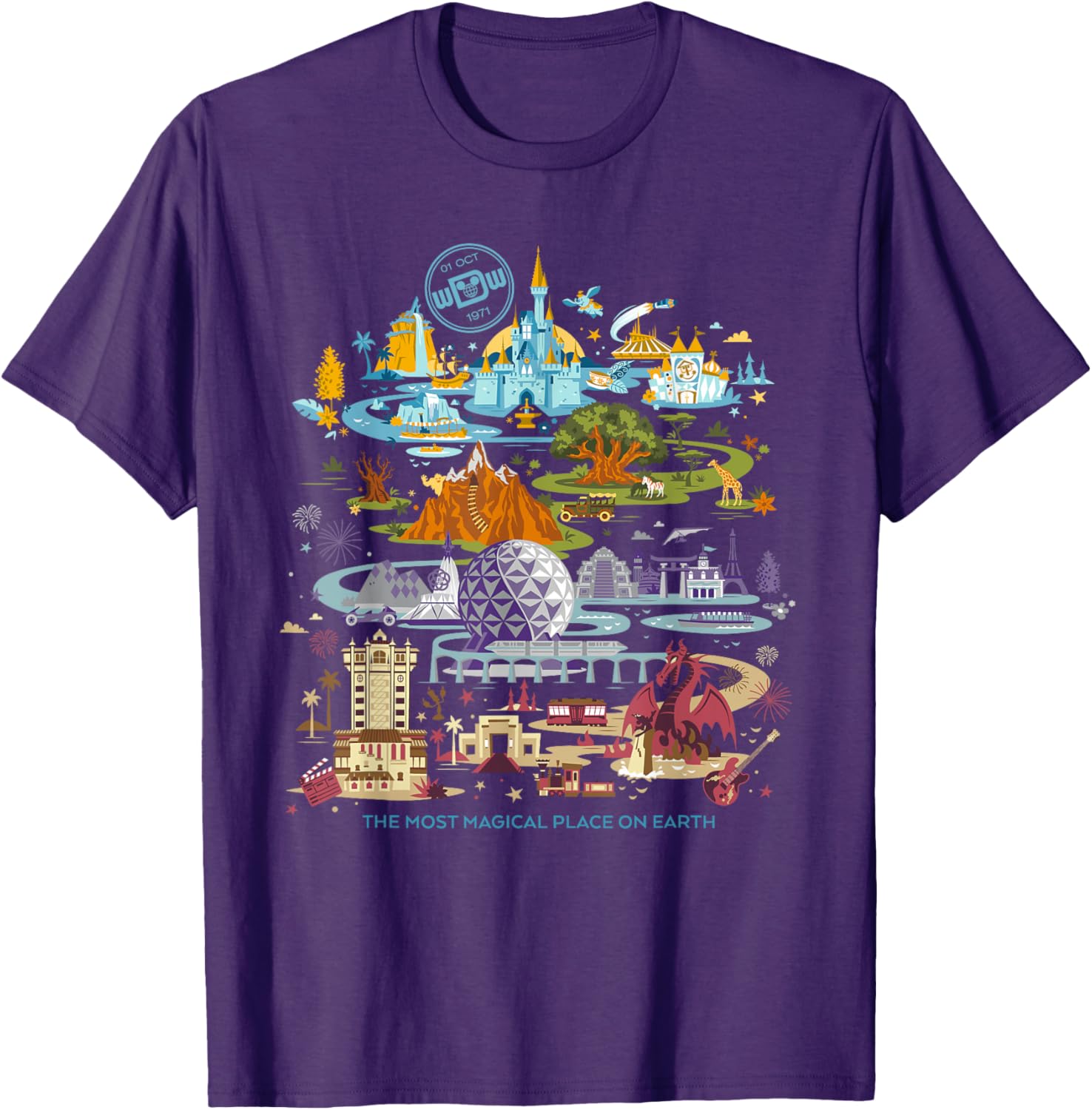Walt Disney World 50th Anniversary T-Shirt Fun Disney Merchandise - 20