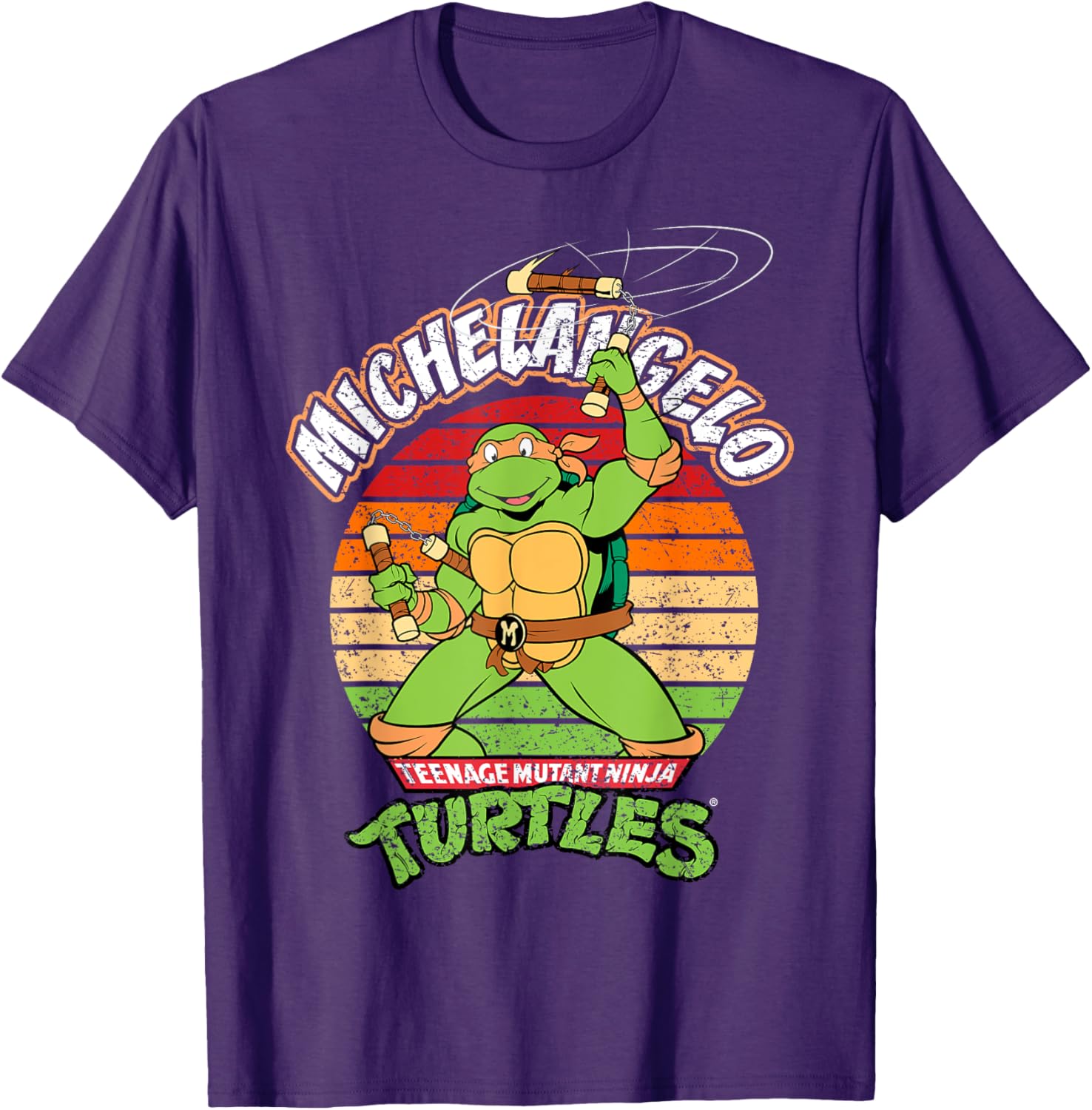 Mademark TMNT Michelangelo Ready For Action T-Shirt for Kids and Adults - 1