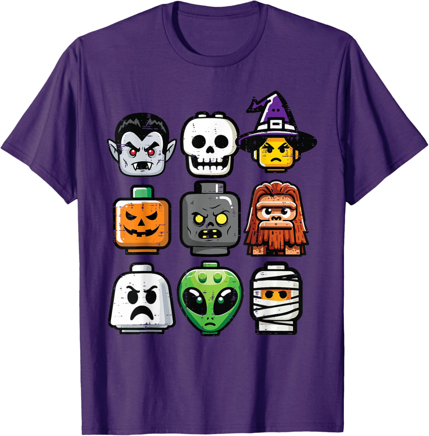 Halloween Pumpkin Ghost Heads T-Shirt for Kids and Boys Costume Fun - 24