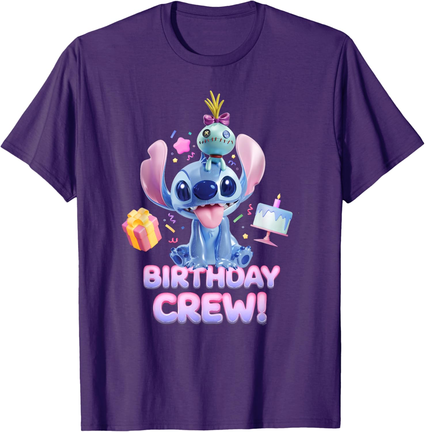 Disney Lilo & Stitch Big Shiny Birthday Crew T-Shirt for Fun Celebrations - 11