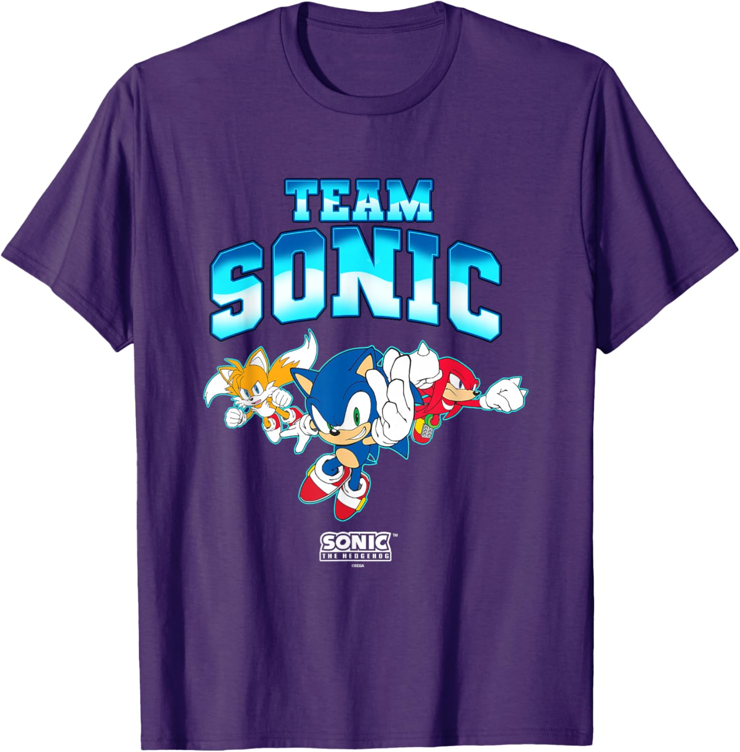 Sonic the Hedgehog Team Sonic Main Trio Epic Group Shot T-Shirt - 9