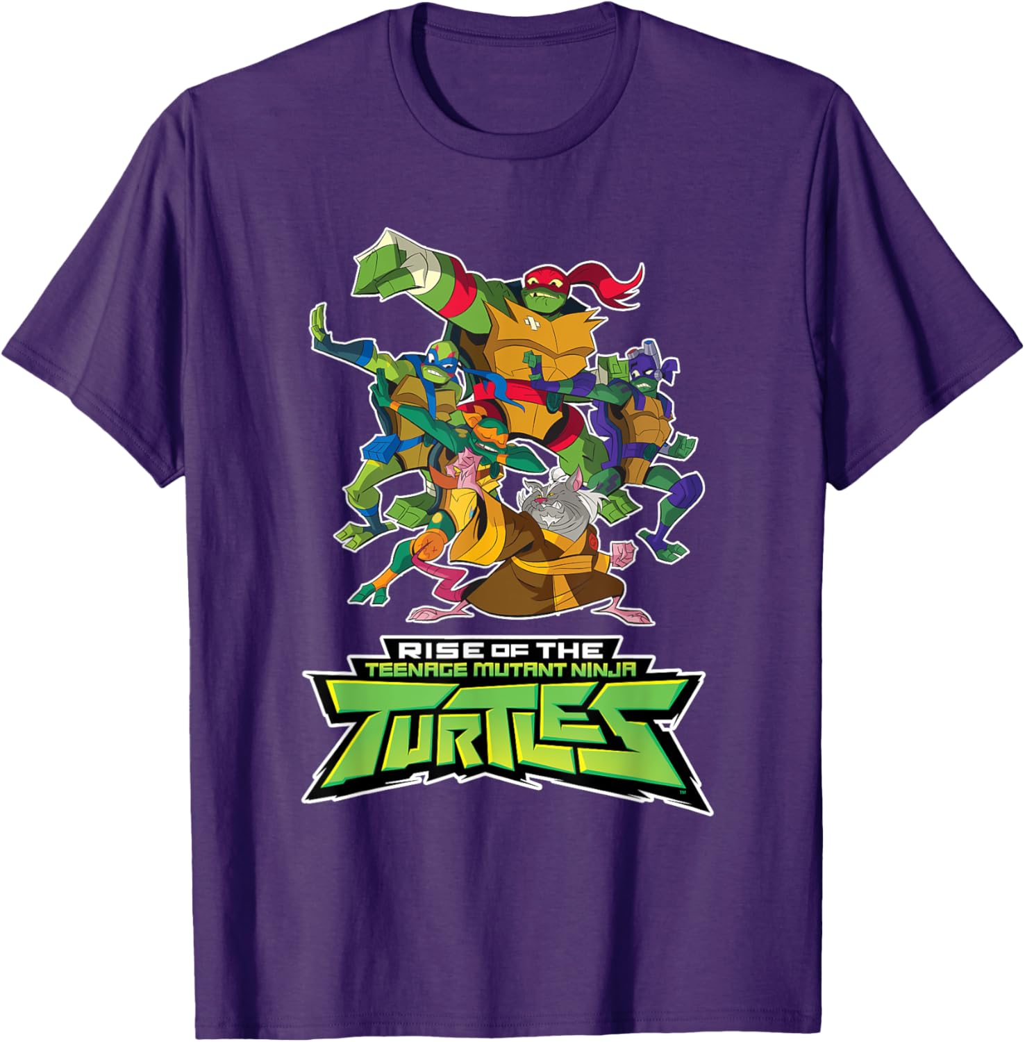 Mademark Teenage Mutant Ninja Turtles Rise T-Shirt with Splinter Design - 10