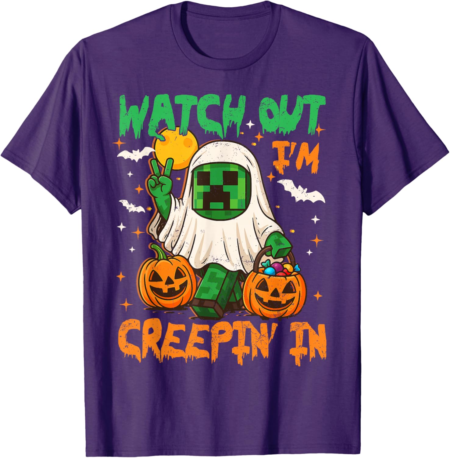 Spooky Pixel Ghost T-Shirt for Boys - Perfect Halloween Costume Fun - 14